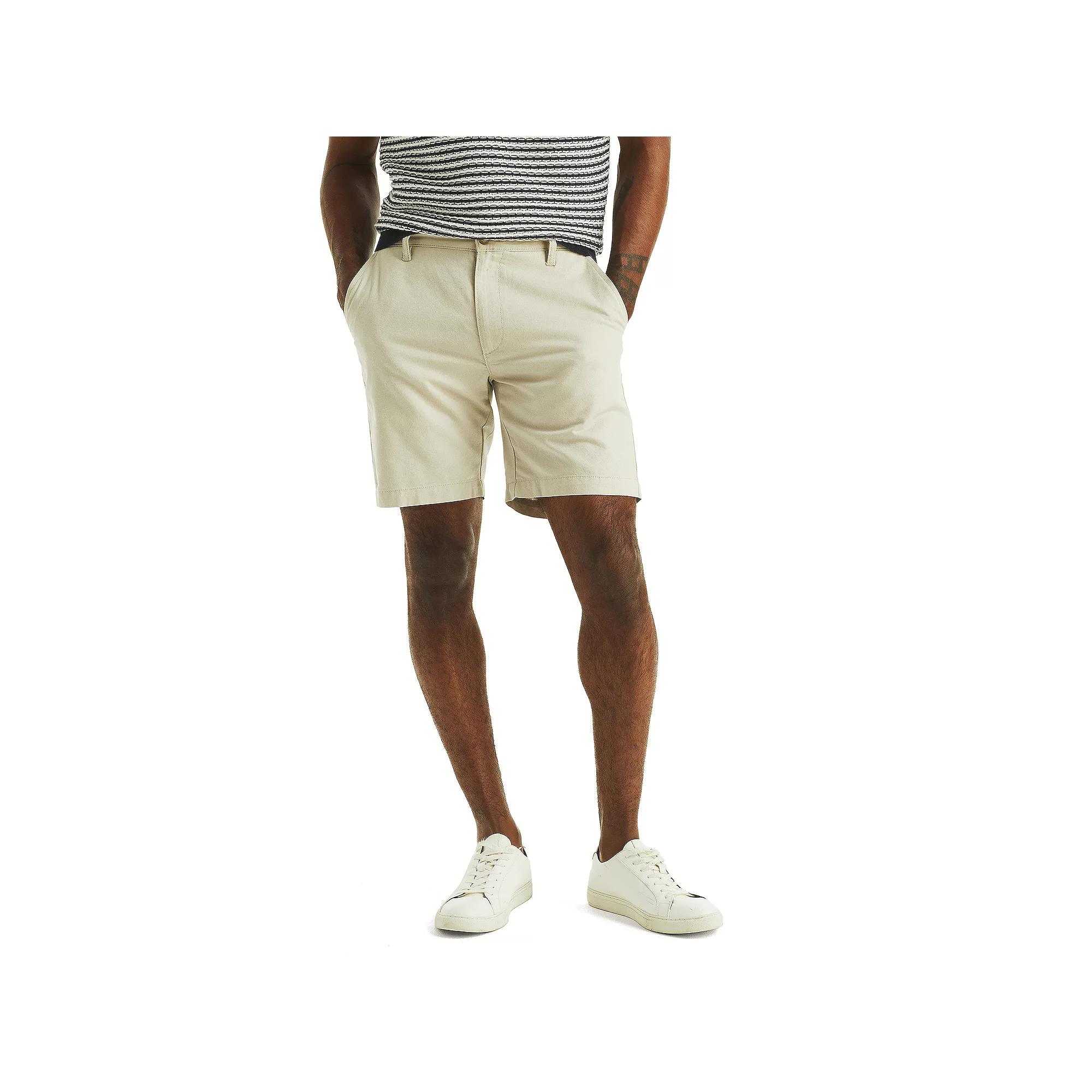 Men's Nautica 8.5-Inch Linen Deck Shorts,  Product Image