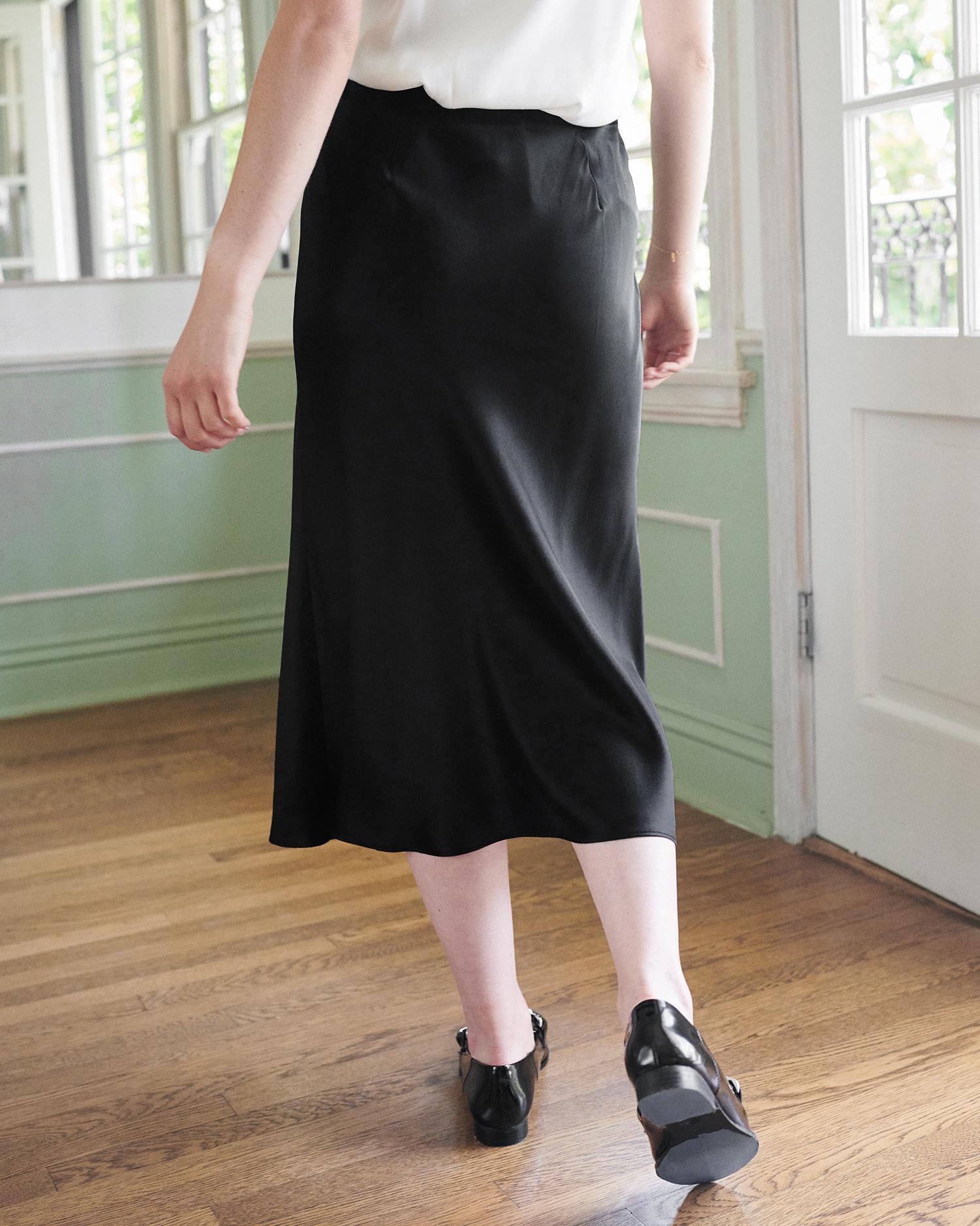 Quince | Women's 100% Washable Silk Skirt Product Image