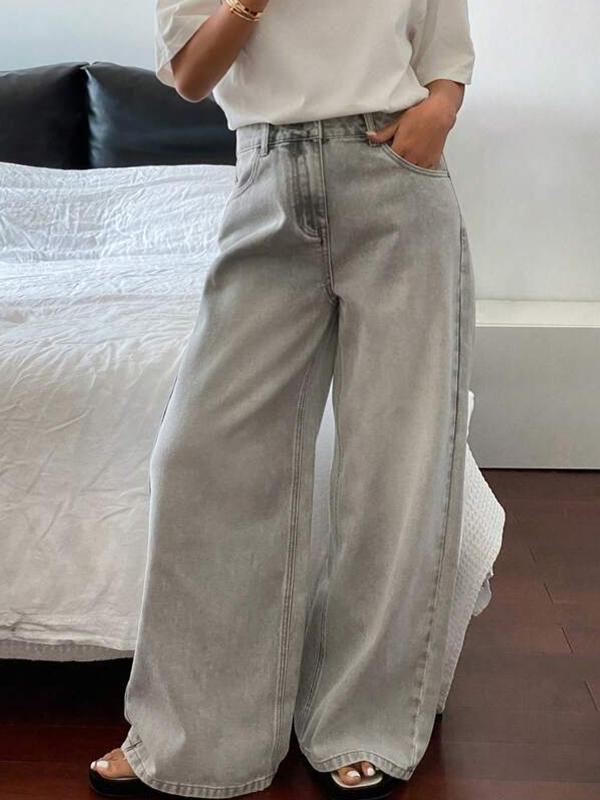 Retro Lazy Boyfriend Jeans Product Image