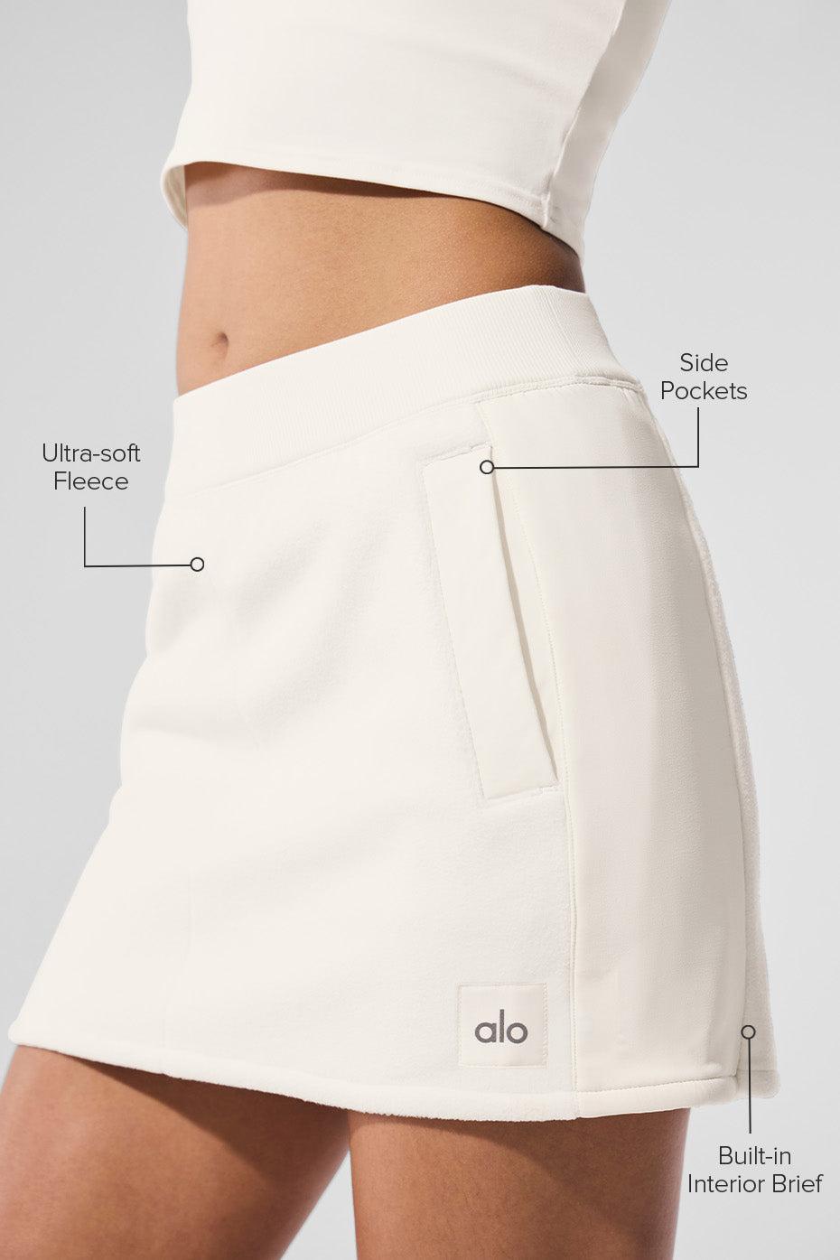 Polar Fleece Wintry Mix Skirt - Ivory Product Image