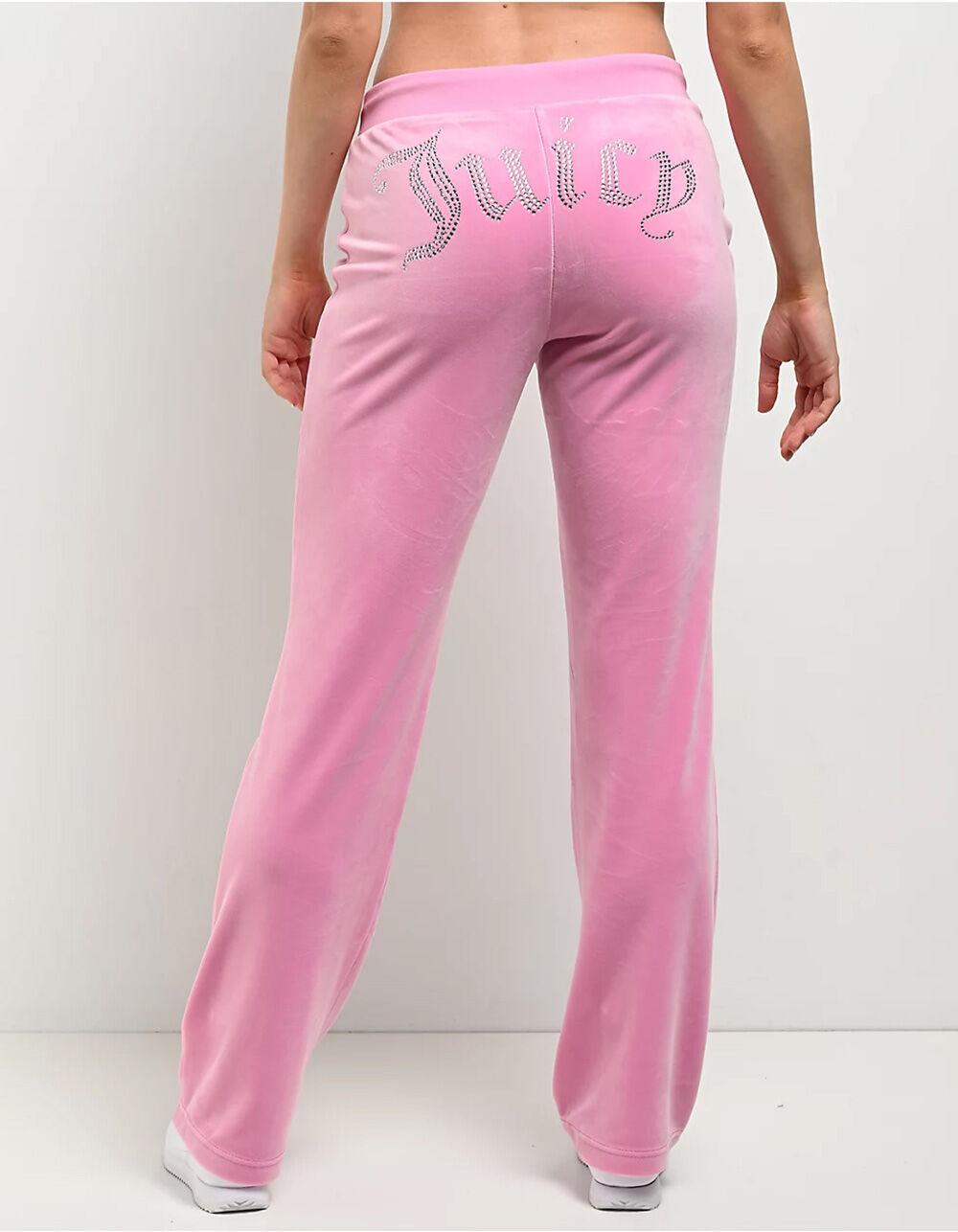 JUICY COUTURE OG Big Bling Womens Track Pants - FUSCHIA Product Image