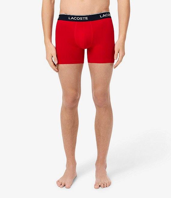 Lacoste Branded Waistband 5#double; Inseam Boxer Briefs 3-Pack Product Image