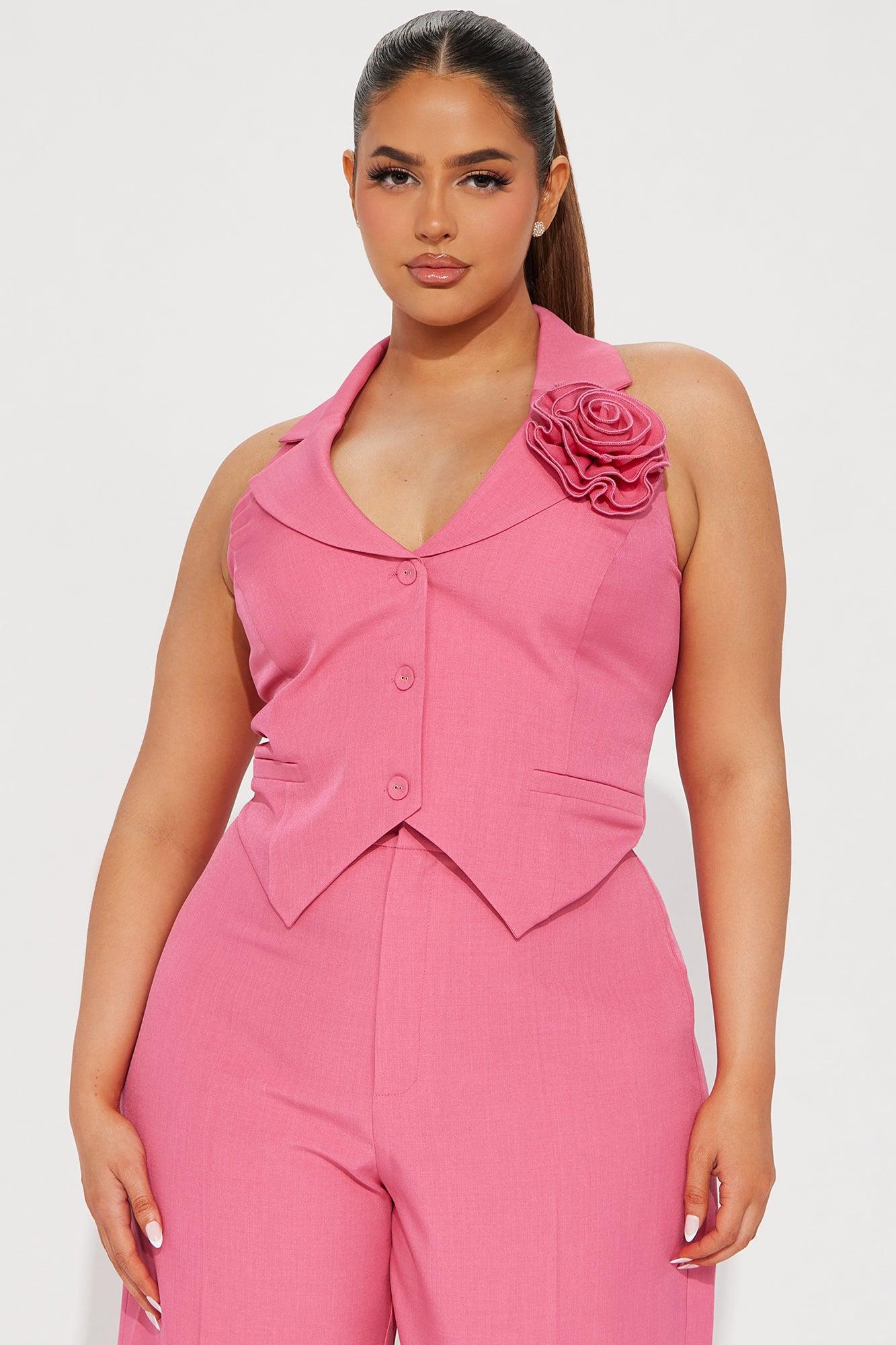 Elle Pant Set - Pink Product Image