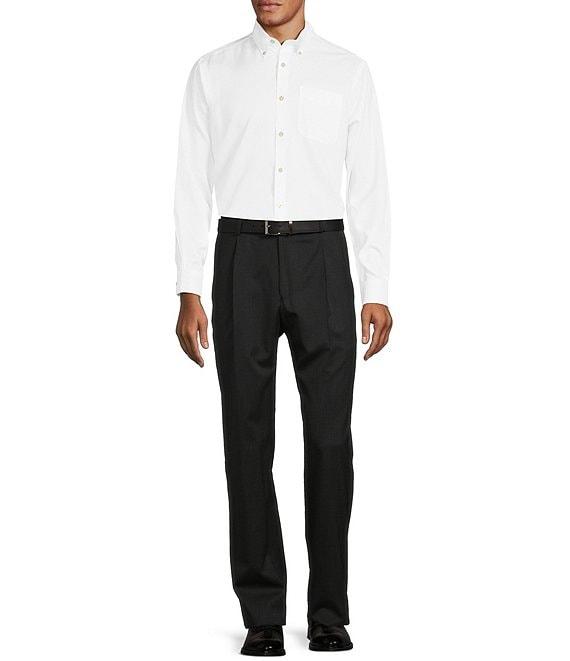 Hart Schaffner Marx Chicago Classic Fit Reverse Pleat Solid Dress Pants Product Image