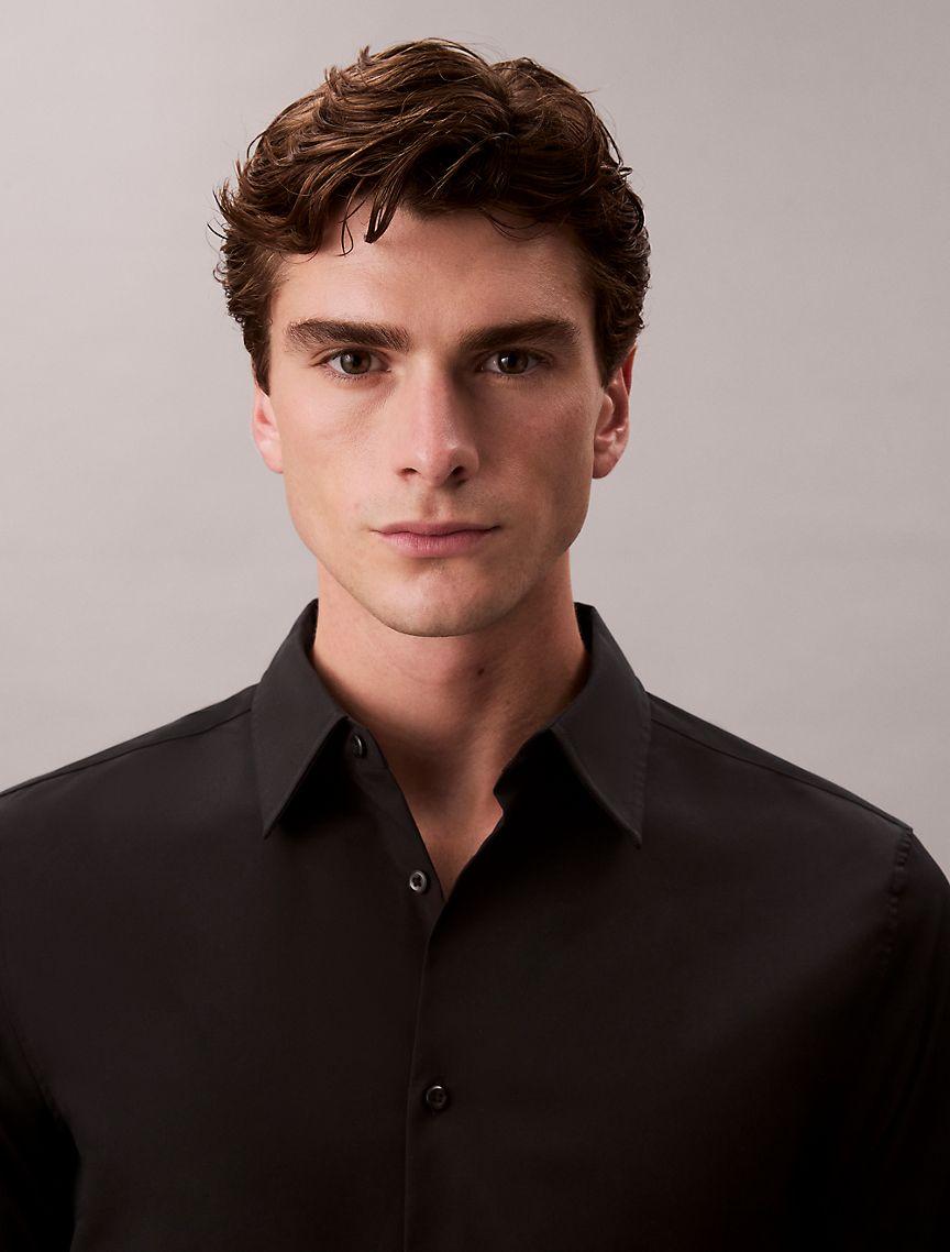 Supima Stretch Cotton Slim Shirt Product Image