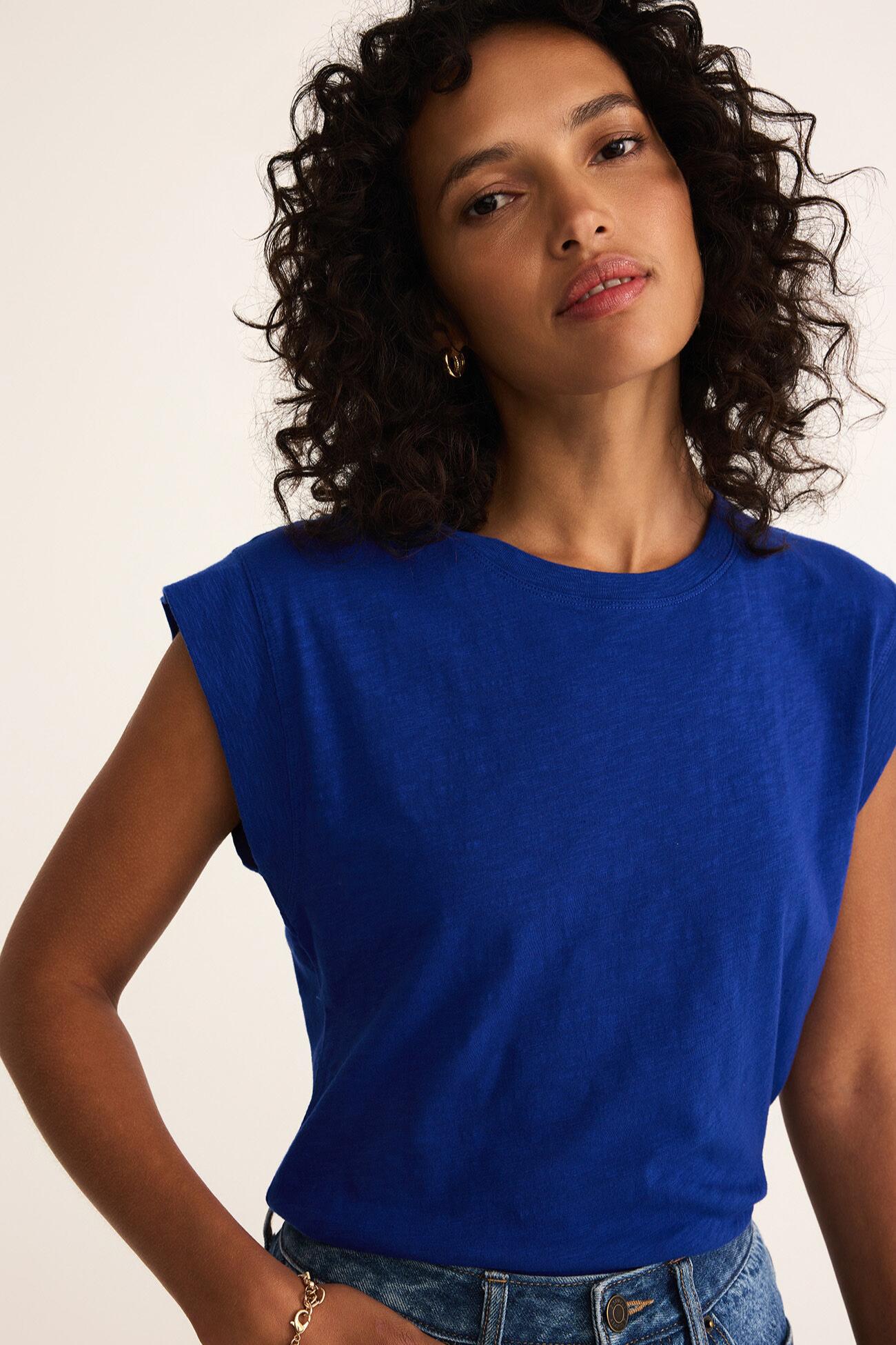 Camino Slub Top - Oceanside Product Image