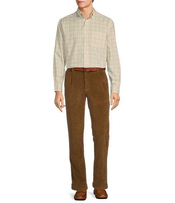 Roundtree & Yorke Stewart Classic Fit Pleated Corduroy Pants Product Image