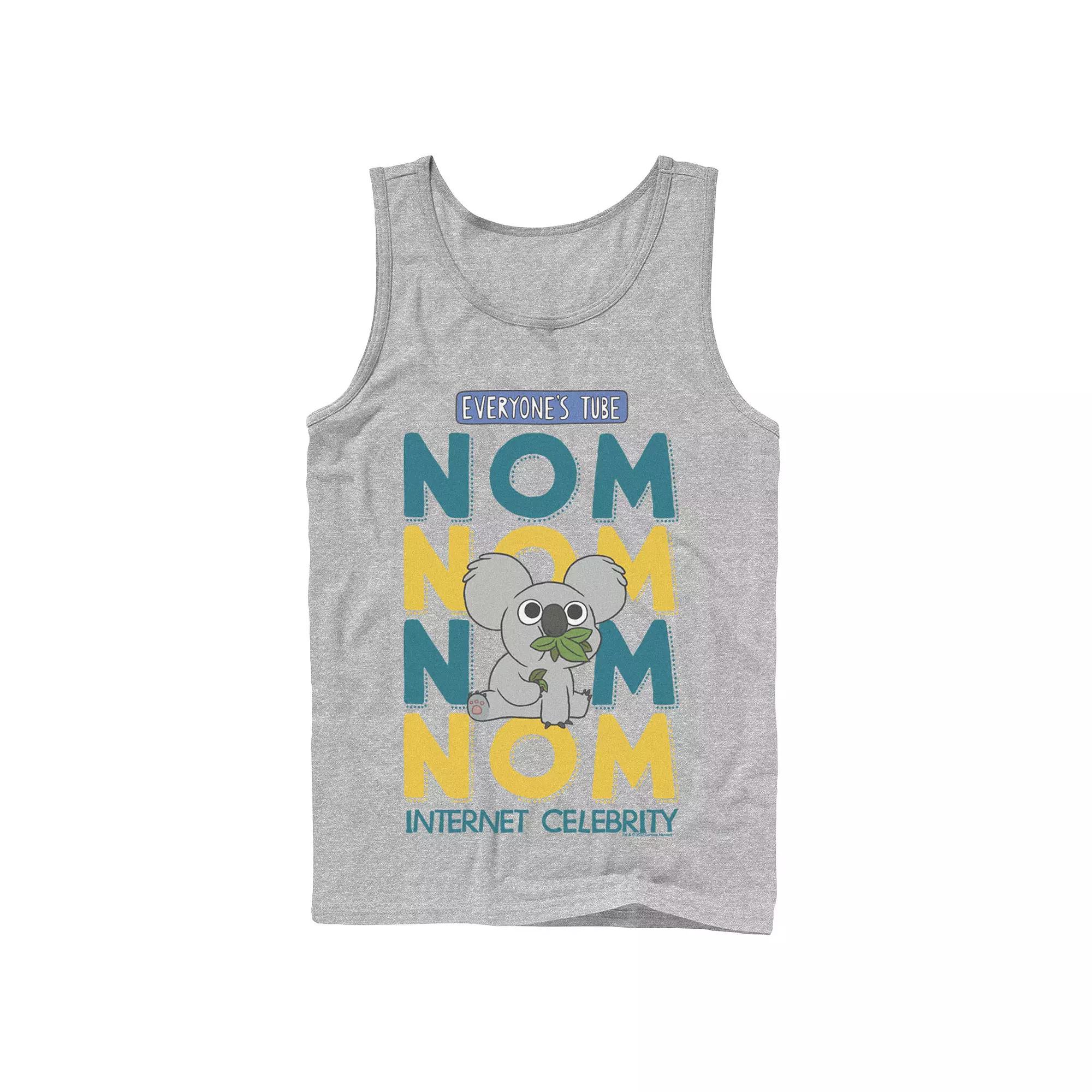 Men's Cartoon Network We Bare Bears Nom Nom Internet Celebrity Tank Top, Size: Large, Black Product Image