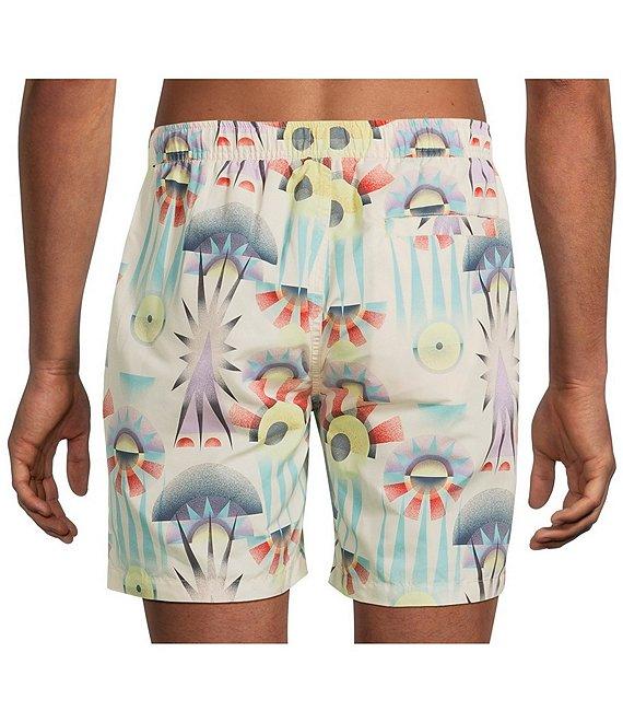 Scotch & Soda Printed 6#double; Inseam Swim Trunks Product Image