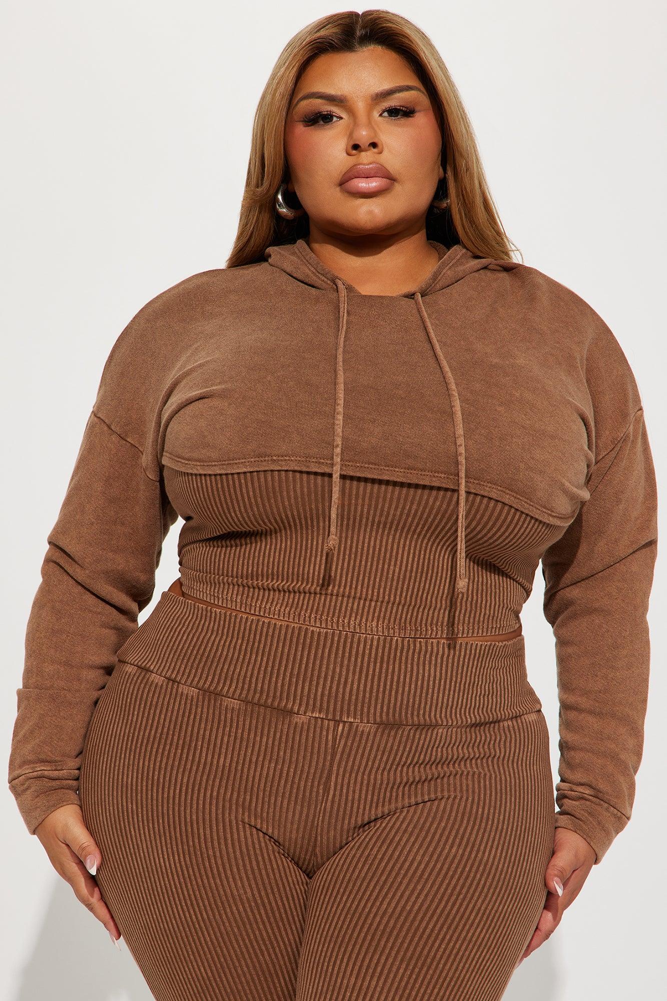 Chill Vibe Mineral Wash Legging Set - Mocha Product Image