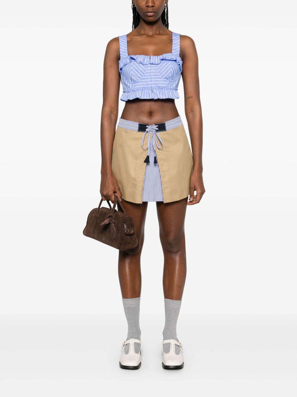 pleat-detail mini skirt Product Image