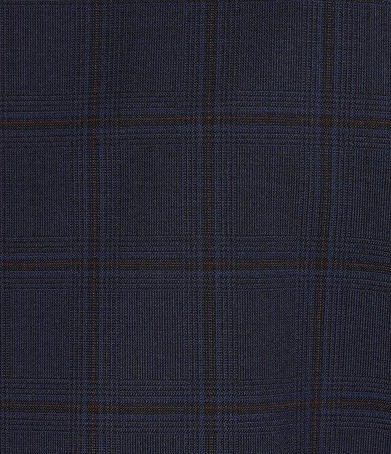 Hart Schaffner Marx New York Modern Fit Flat Front Plaid Patten 2-Piece Suit Product Image