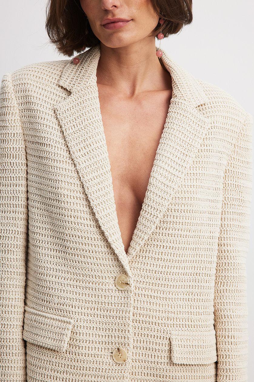 Crochet Oversized Blazer Product Image