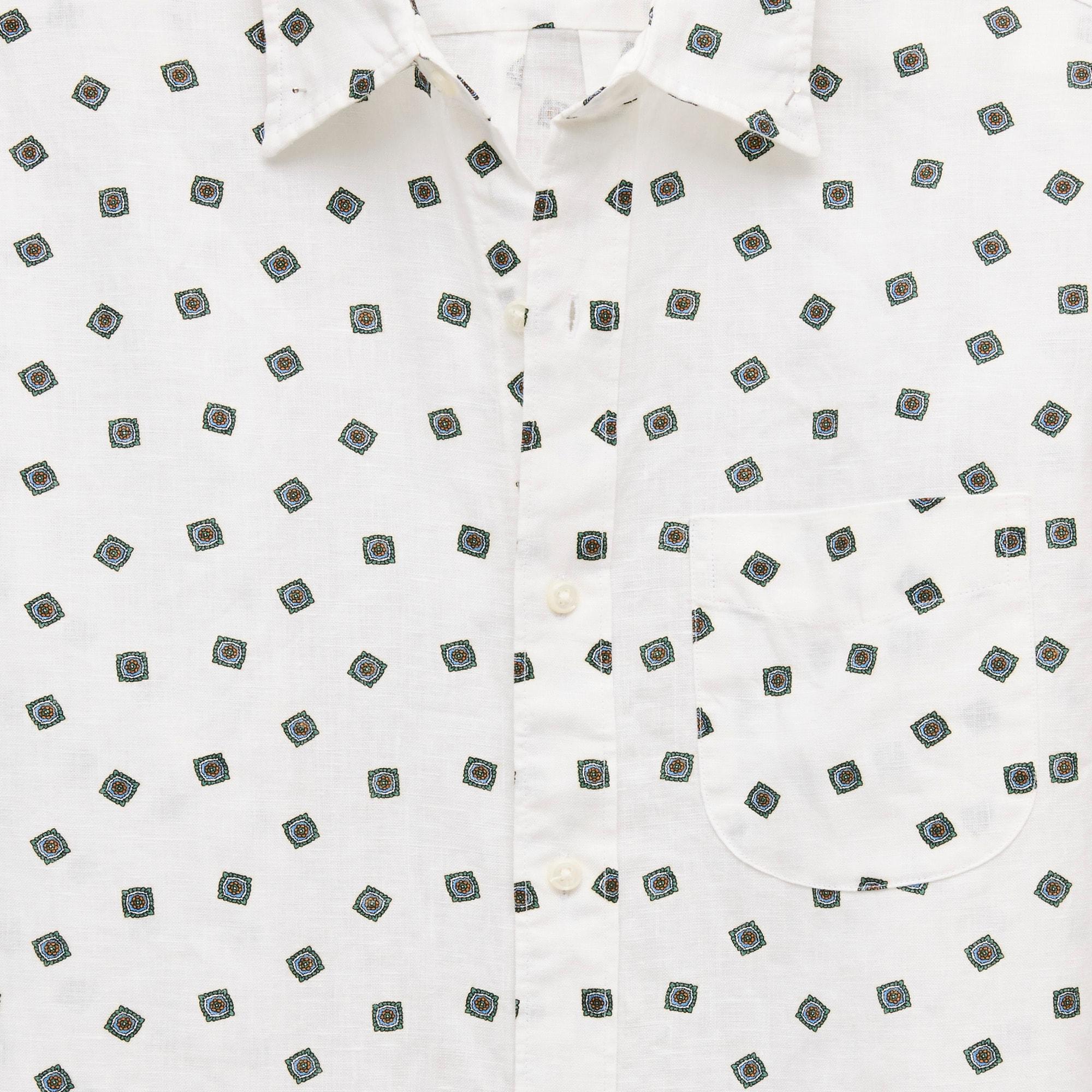 Linen point-collar shirt Product Image