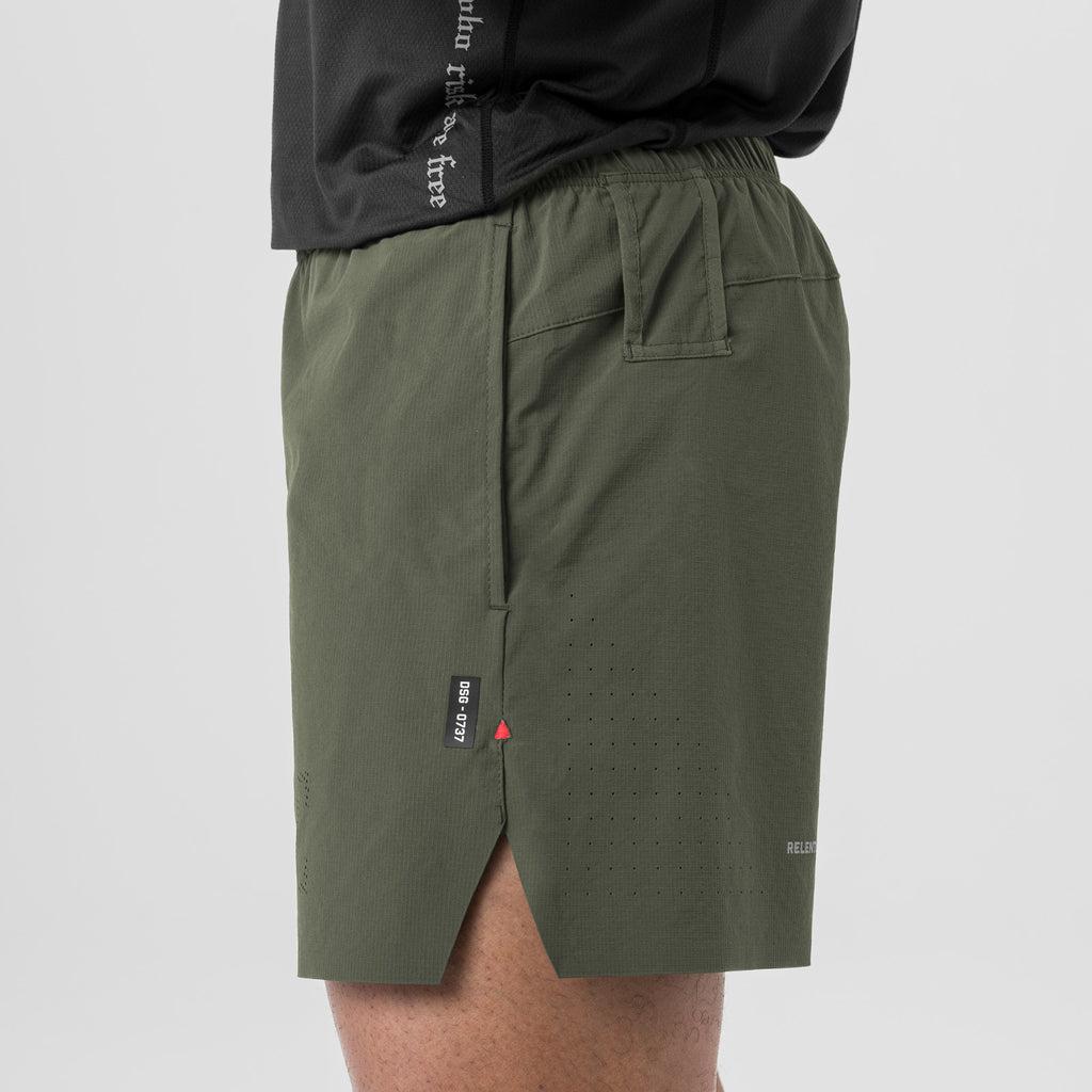 0737. Ripstop 6" Perforated Short - Olive Male Product Image