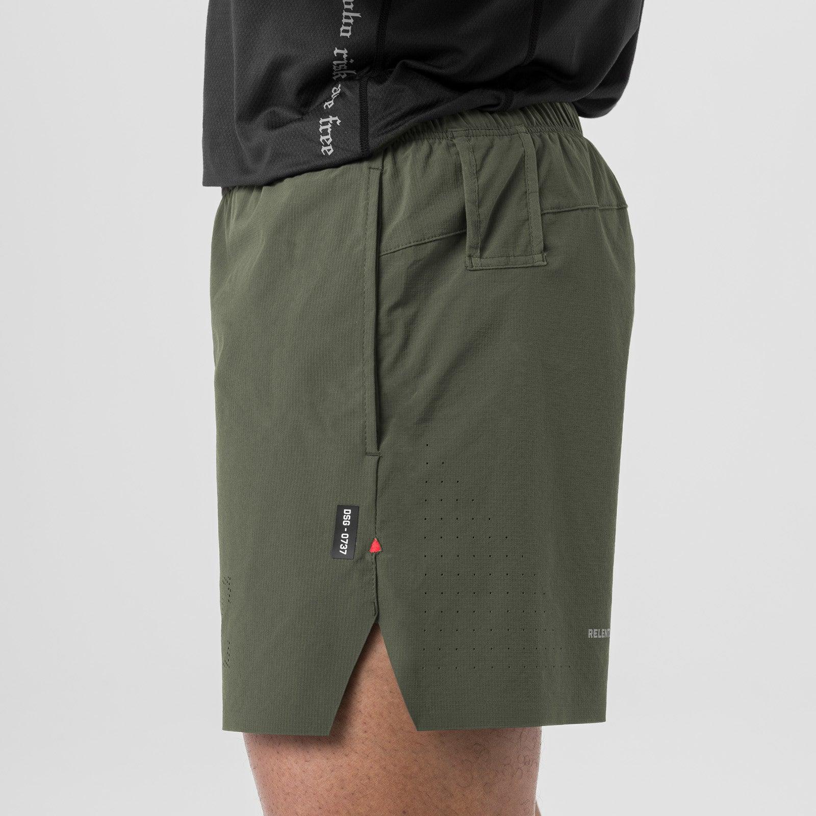 0737. Ripstop 6" Perforated Short - Olive Male Product Image