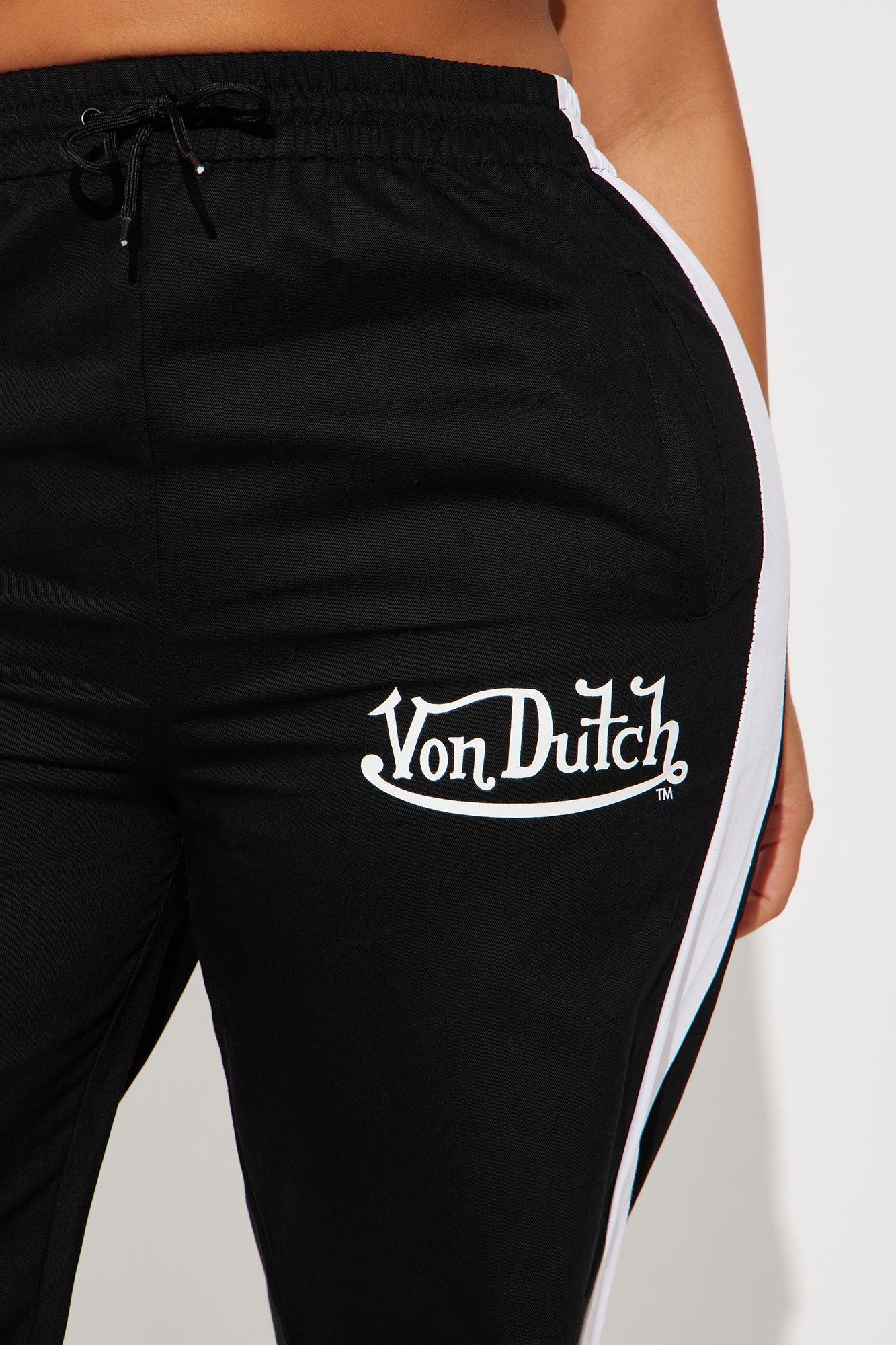 Von Dutch Track Pants - Black/White Product Image