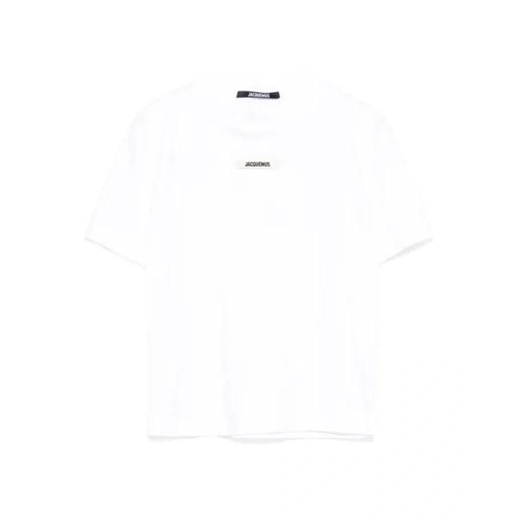 JACQUEMUS The Gros Grain T-shirt In White Product Image