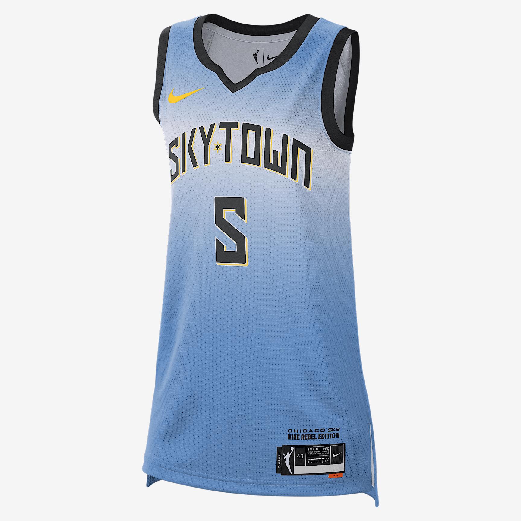 Angel Reese Chicago Sky 2024 Rebel Edition Nike Womens Dri-FIT WNBA Victory Jersey | FN0701-464 Product Image