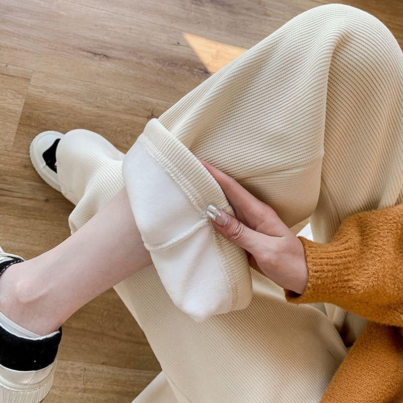 Maternity High Rise Plain Wide Leg Pants Product Image