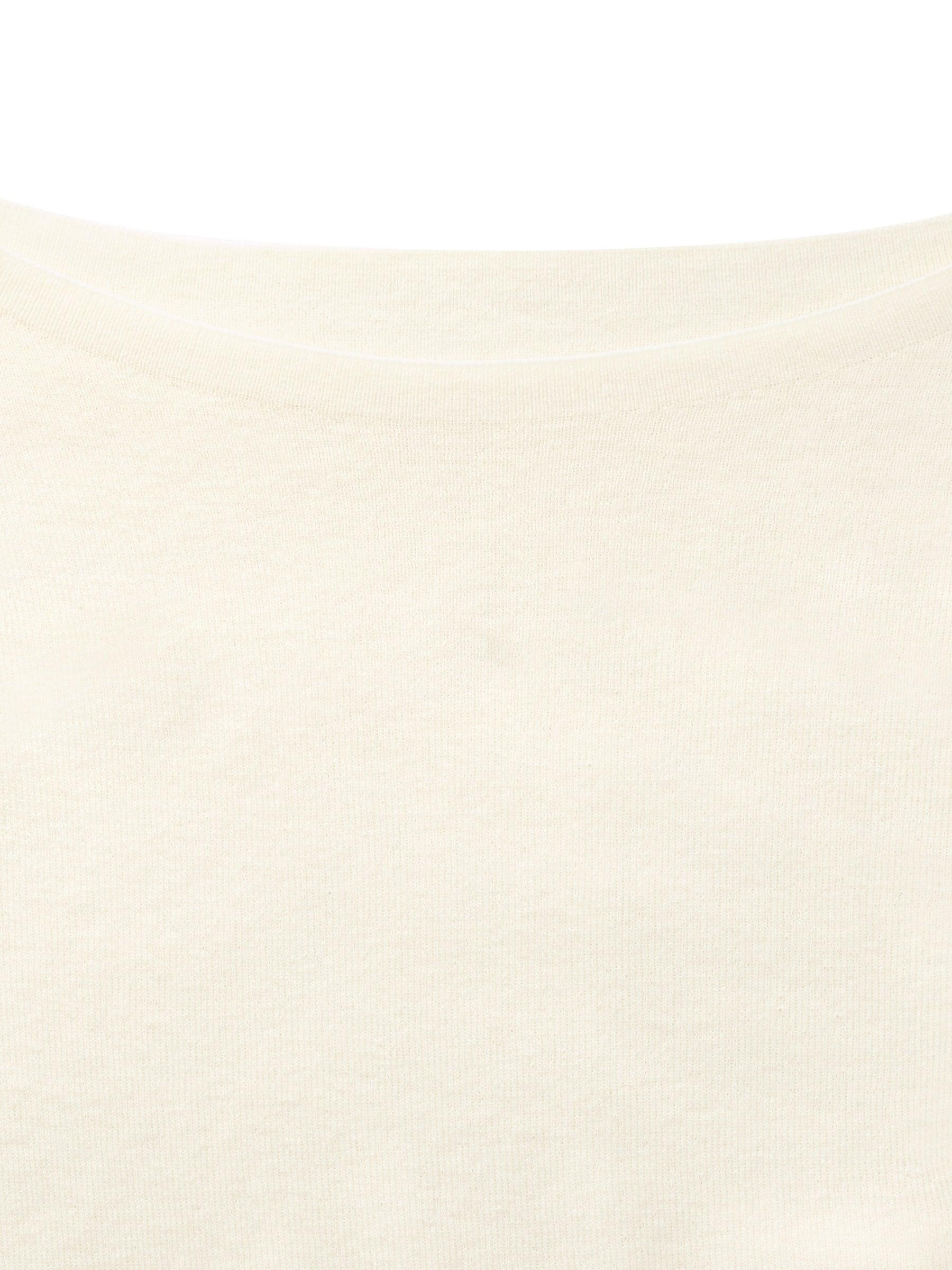 Wool Acetate Blend Boat Neck Side Drawstring Women Knit Top Product Image