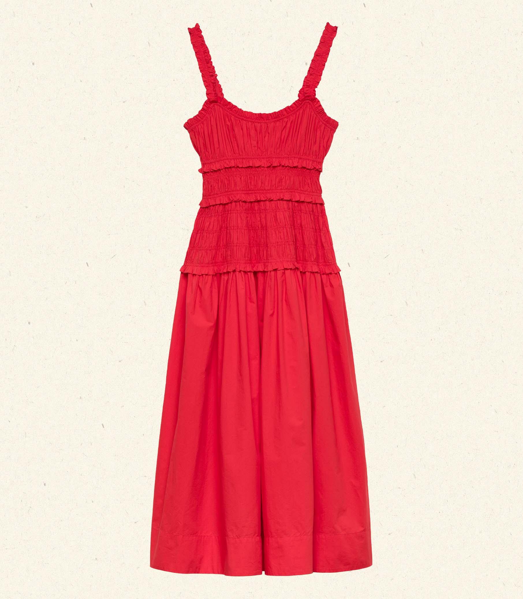 MARIANNE DRESS -- CARMINE Product Image