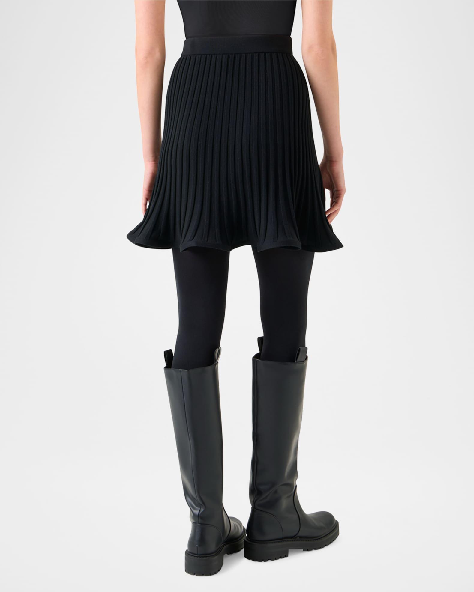 Reversed Rib Knit Mini Skirt Product Image