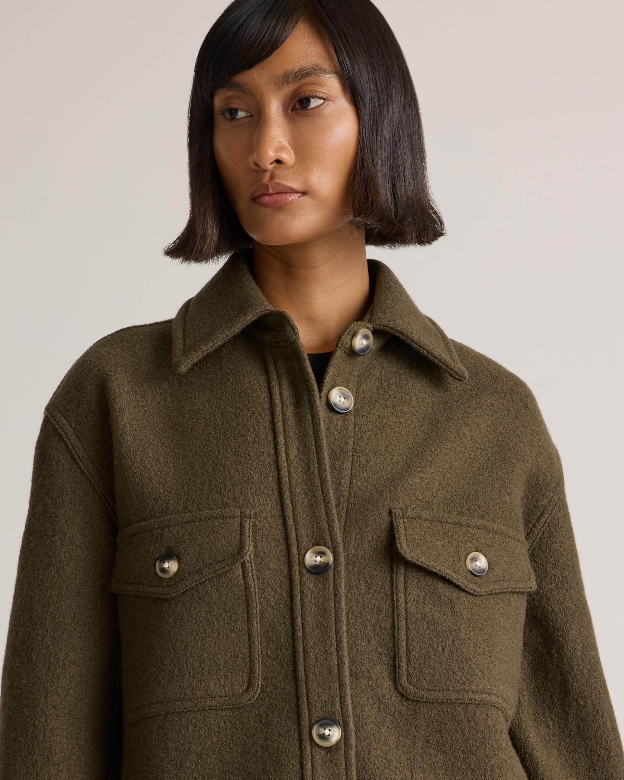 Quince | Women's 100% Merino Wool Long Shirt Jacket Product Image