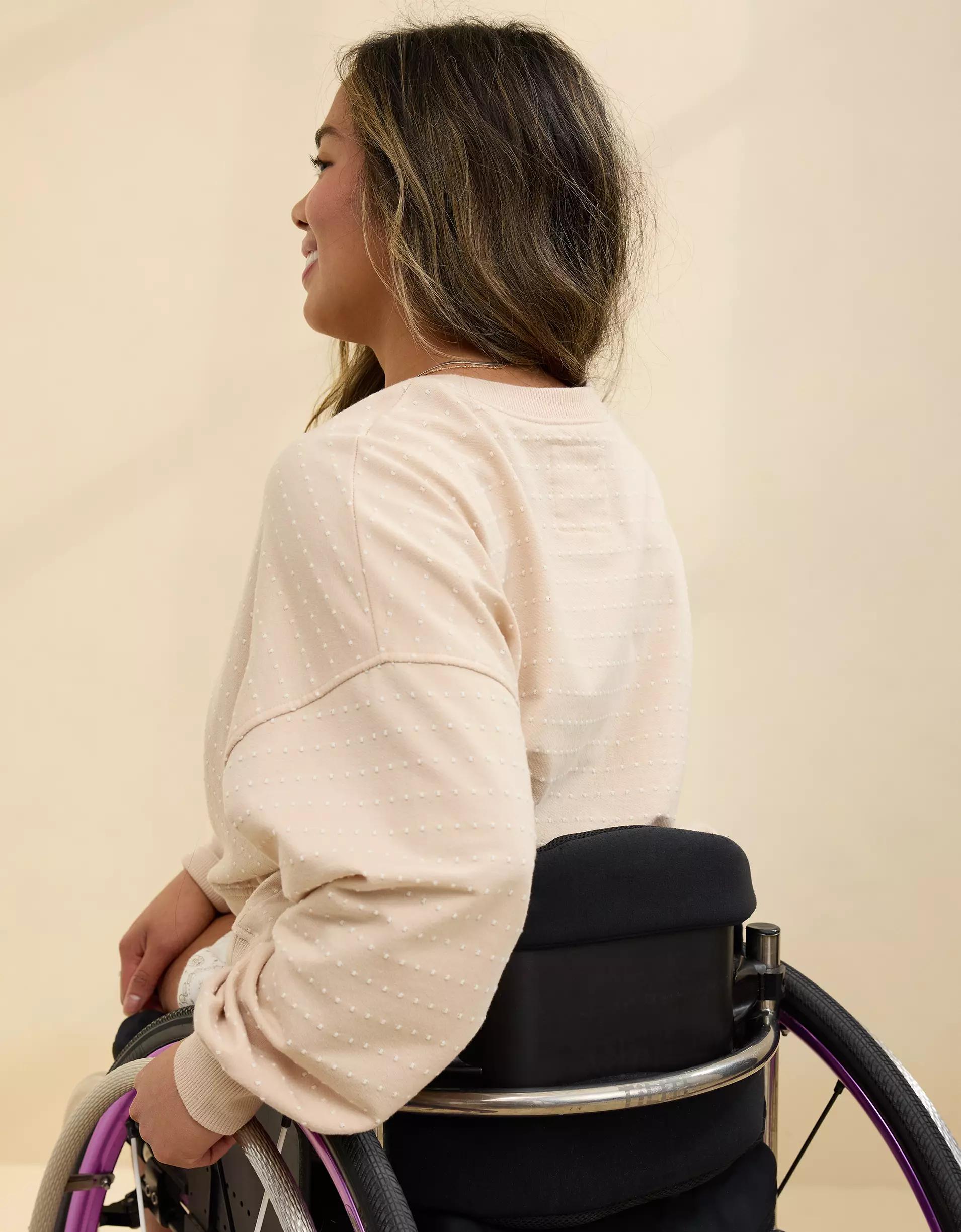 Aerie Take It Easy Crew Sweatshirt Product Image