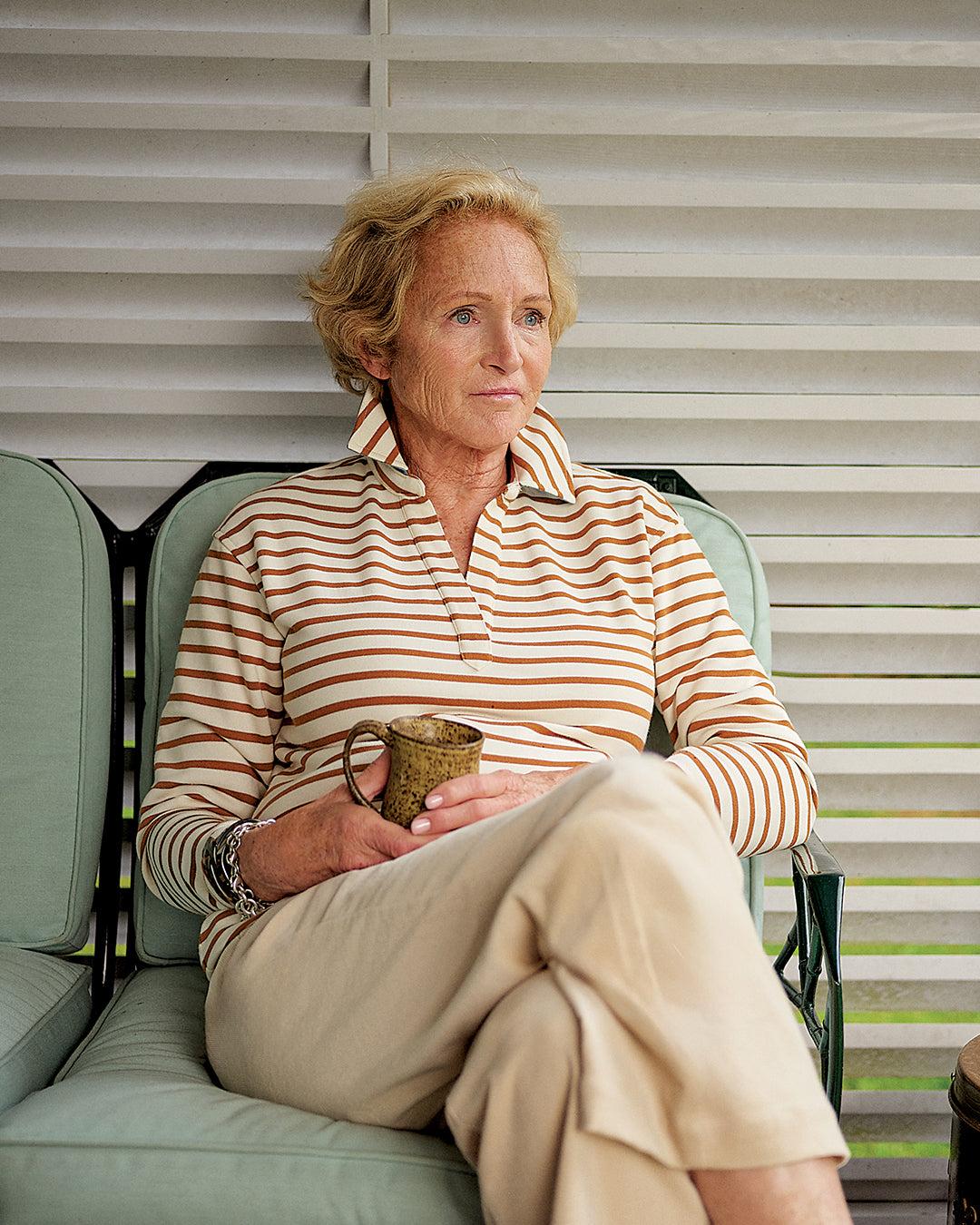 Women's Five Pocket Pant in Sand Corduroy Product Image