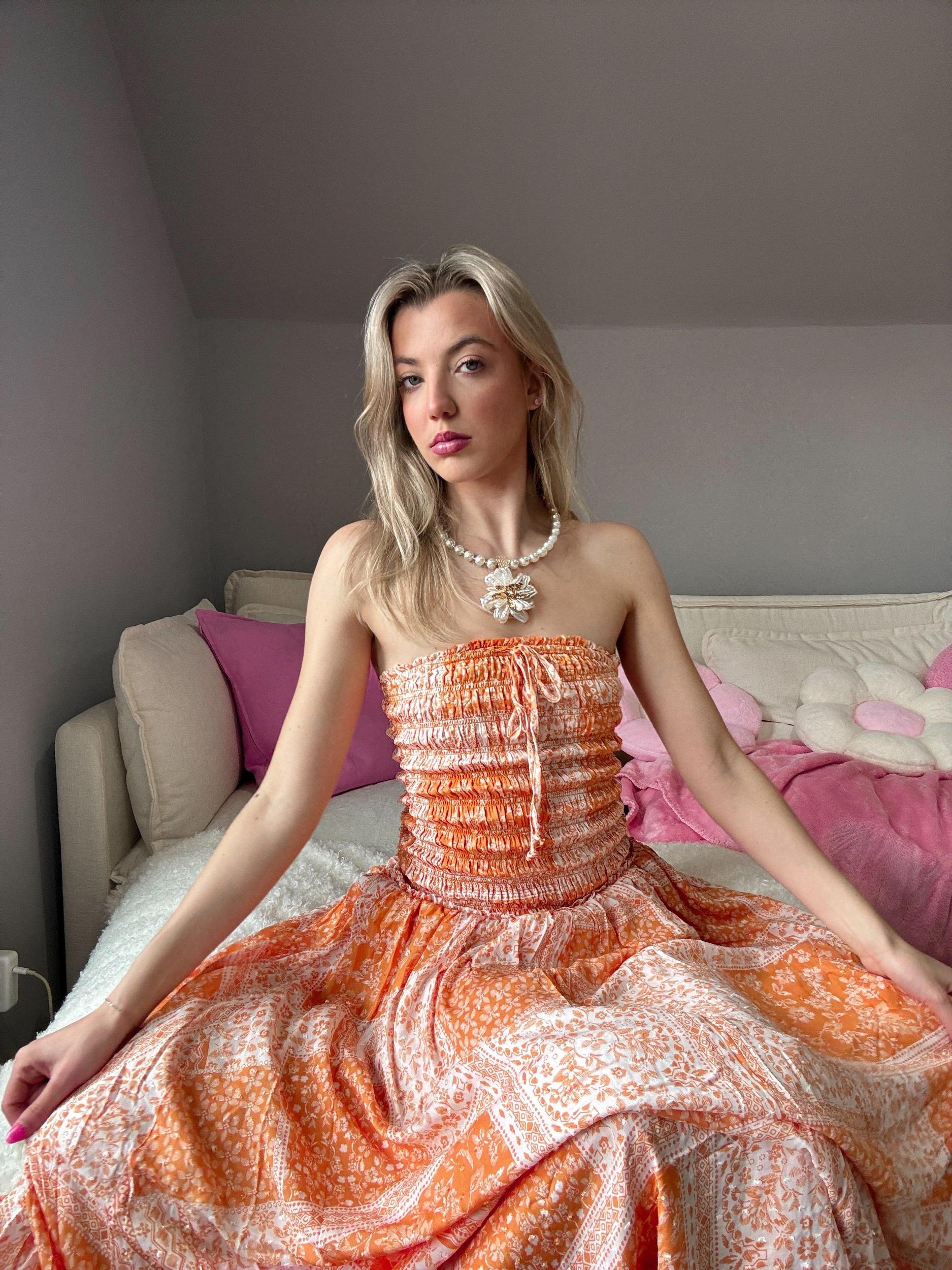 Ibiza Sunkissed Patchwork Maxi Dress Product Image