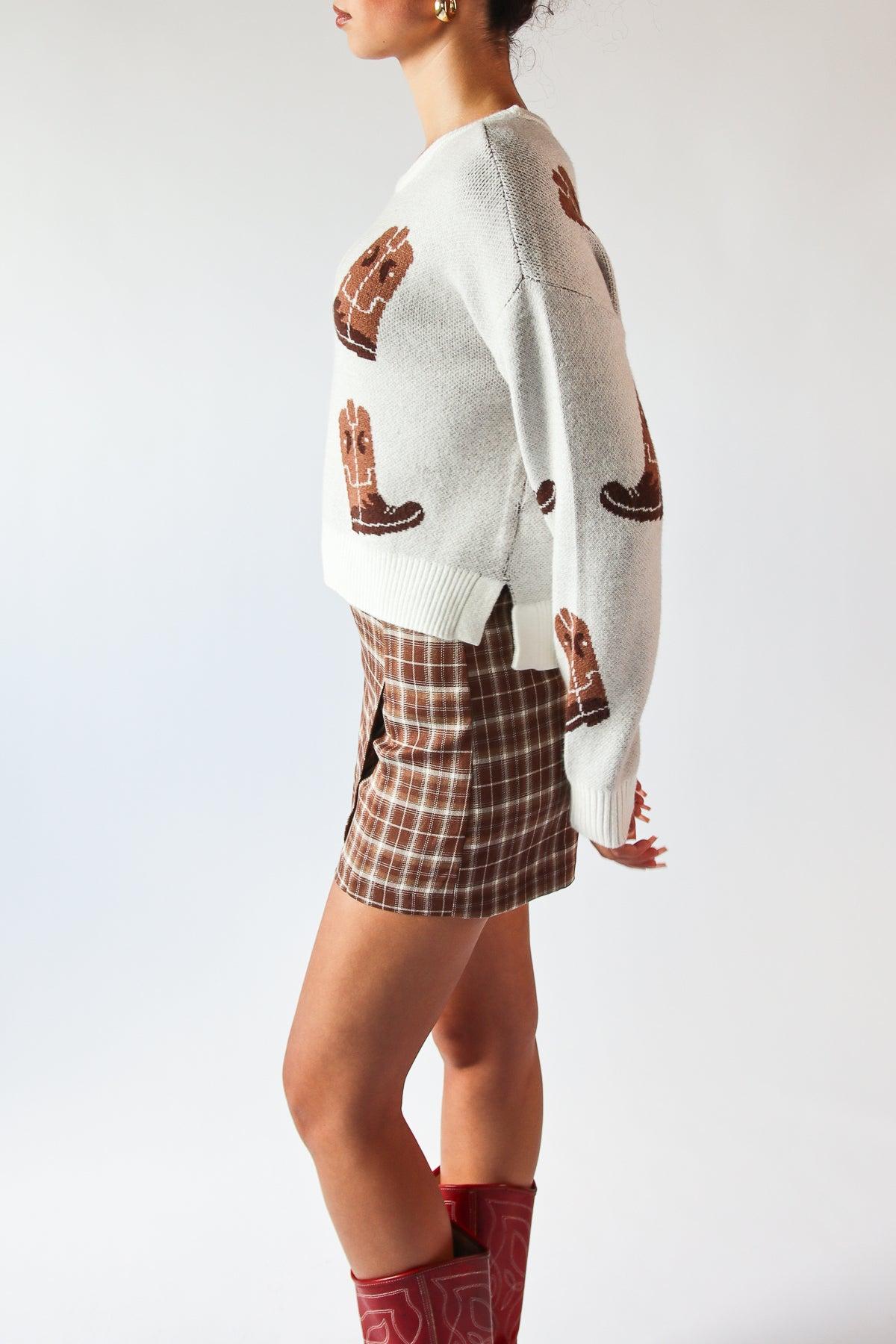 Knit Print Sweater Product Image