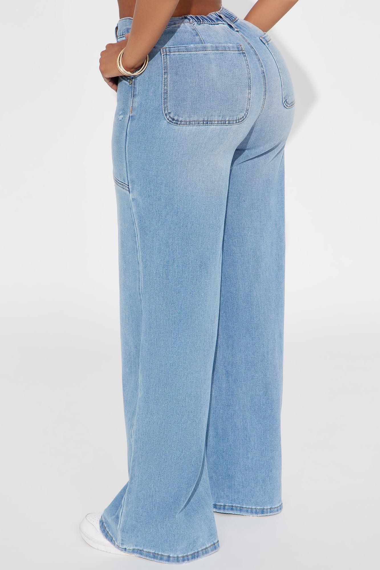 Seaside Wide Leg Jeans - Light Wash Female Product Image