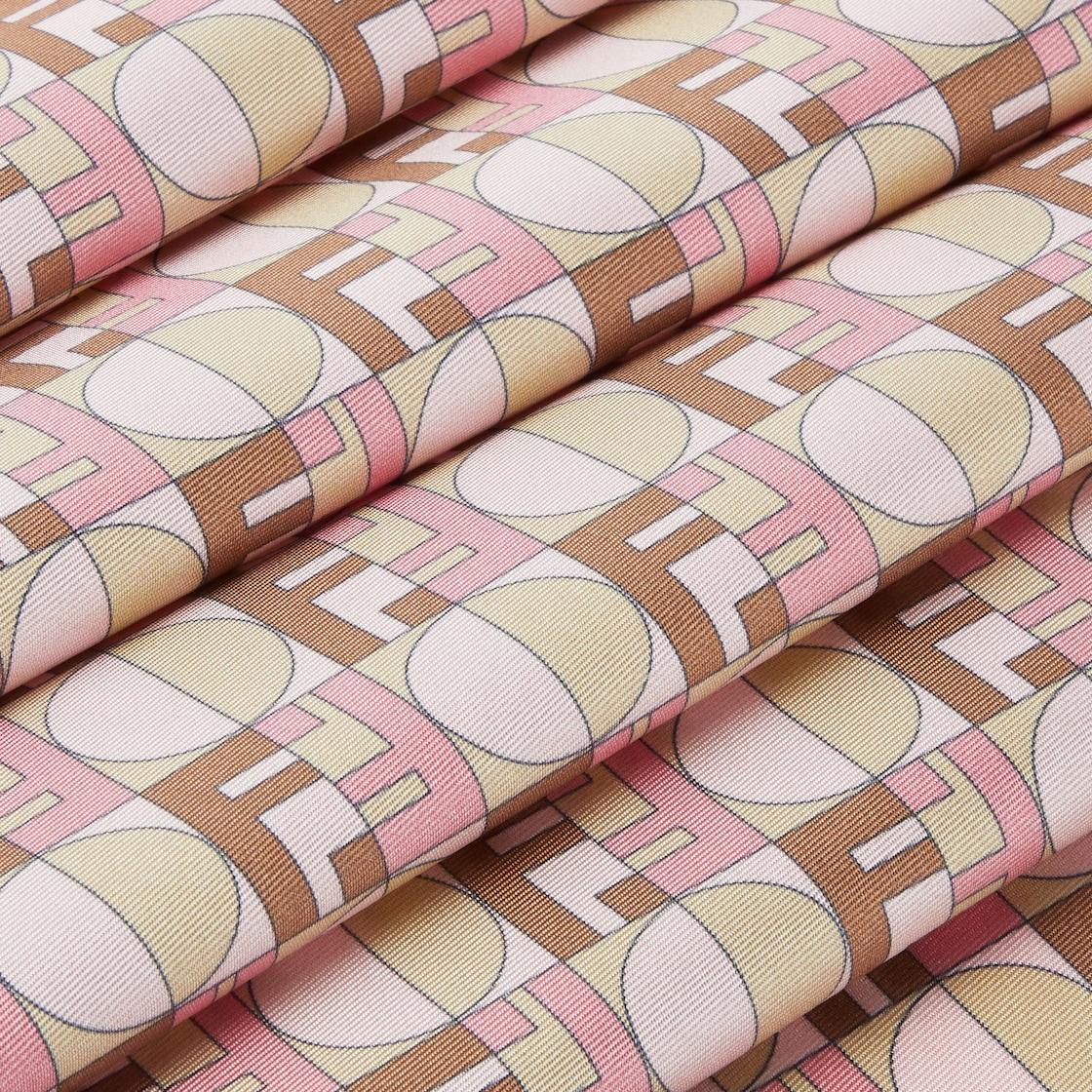 FF FoulardPink Fendi Optical silk foulard Product Image