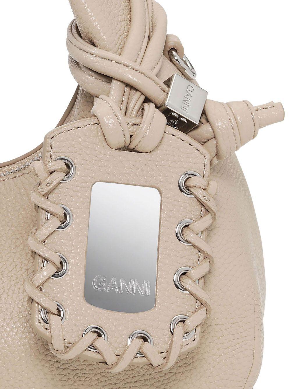 mini textured leather tote bag Product Image