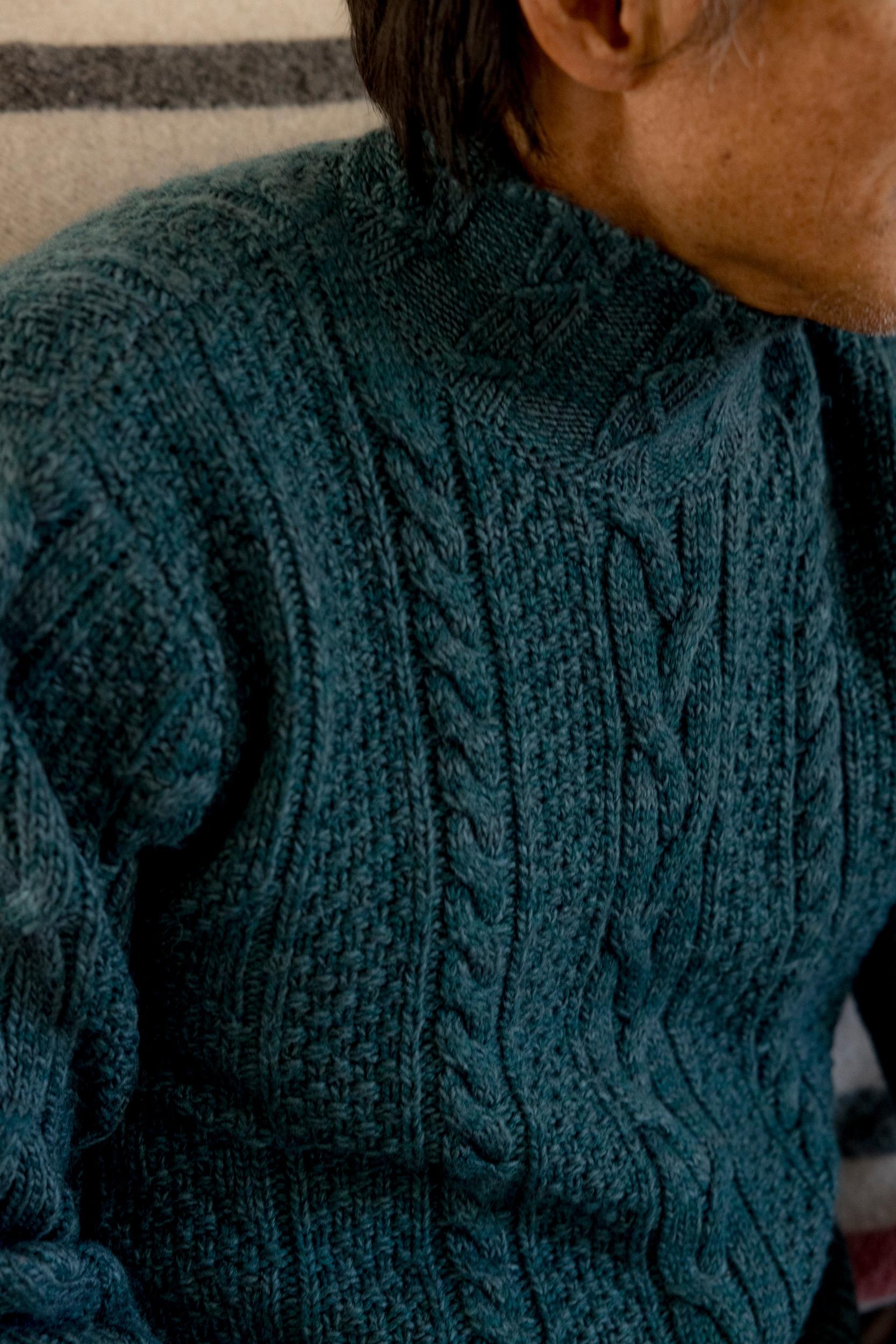 Fisherman Cable Turtleneck - Bottle Green Product Image