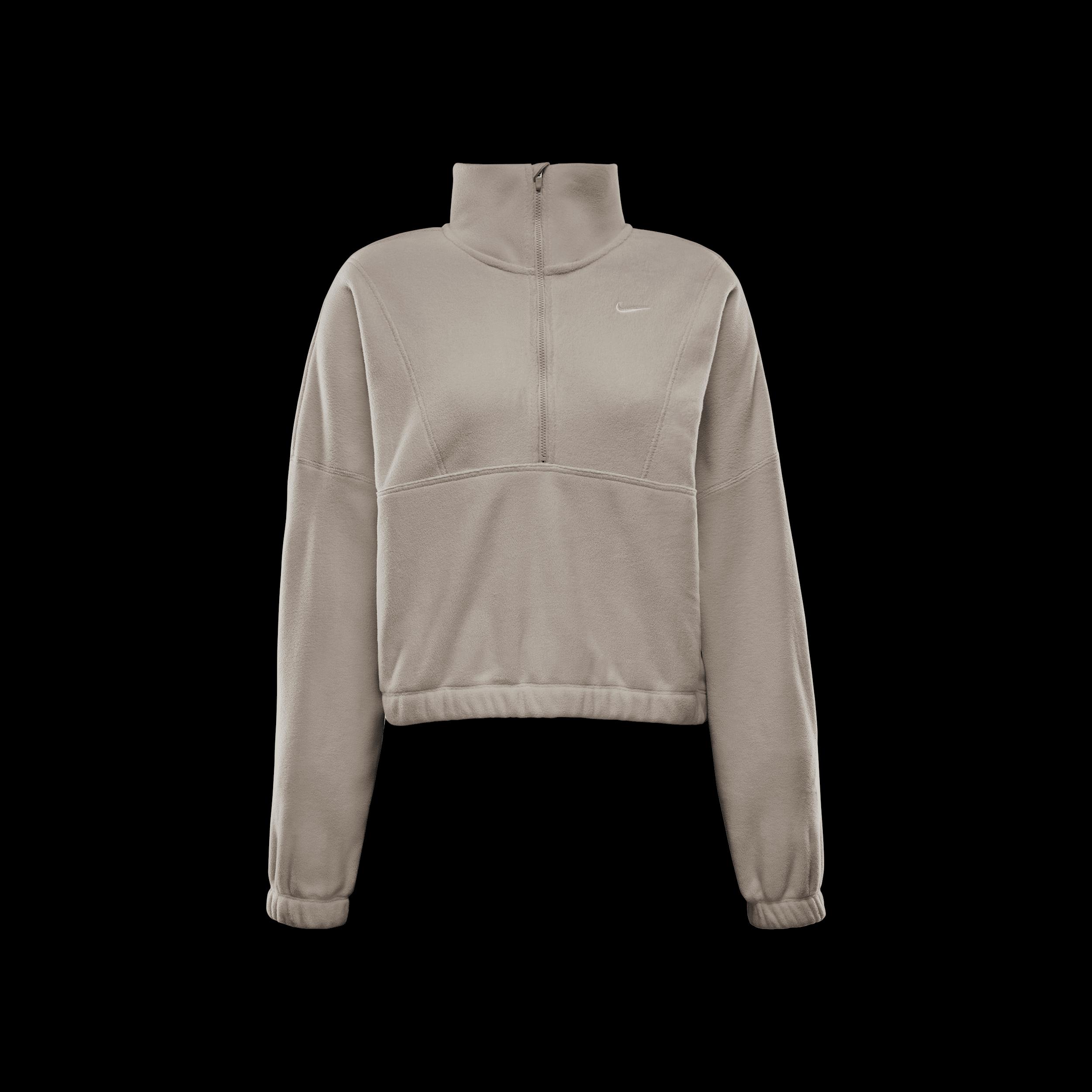Nike Womens One Therma-FIT Oversized 1/2-Zip Fleece Top | FV7955-104 Product Image
