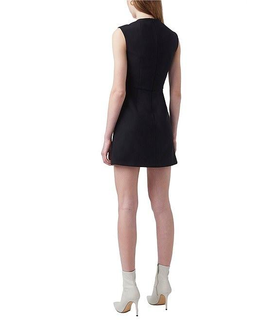 French Connection Ruth Whisper Square Neck Sleeveless Mini Dress Product Image