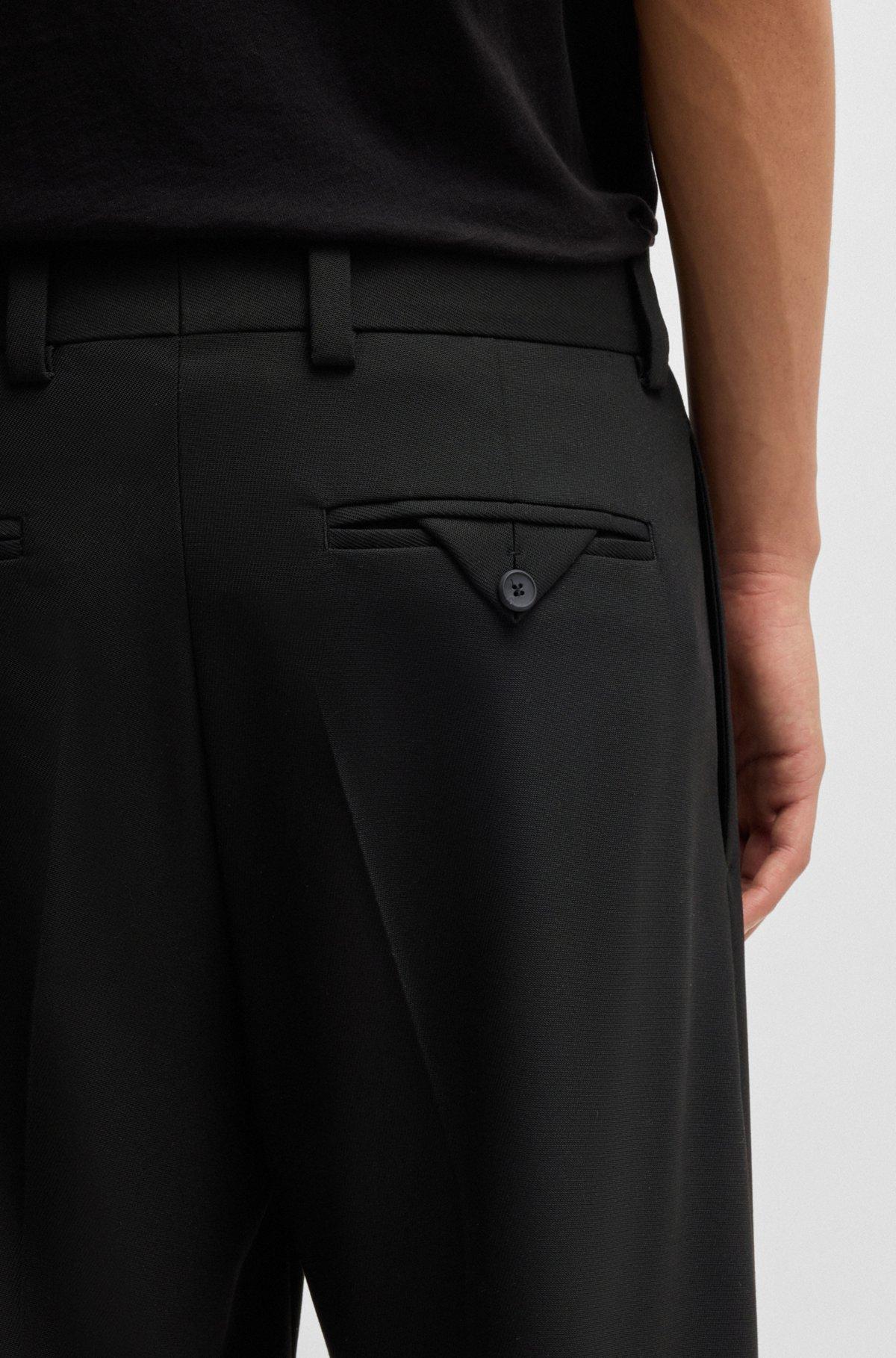 Modern-fit trousers in stretch twill with front crease Product Image