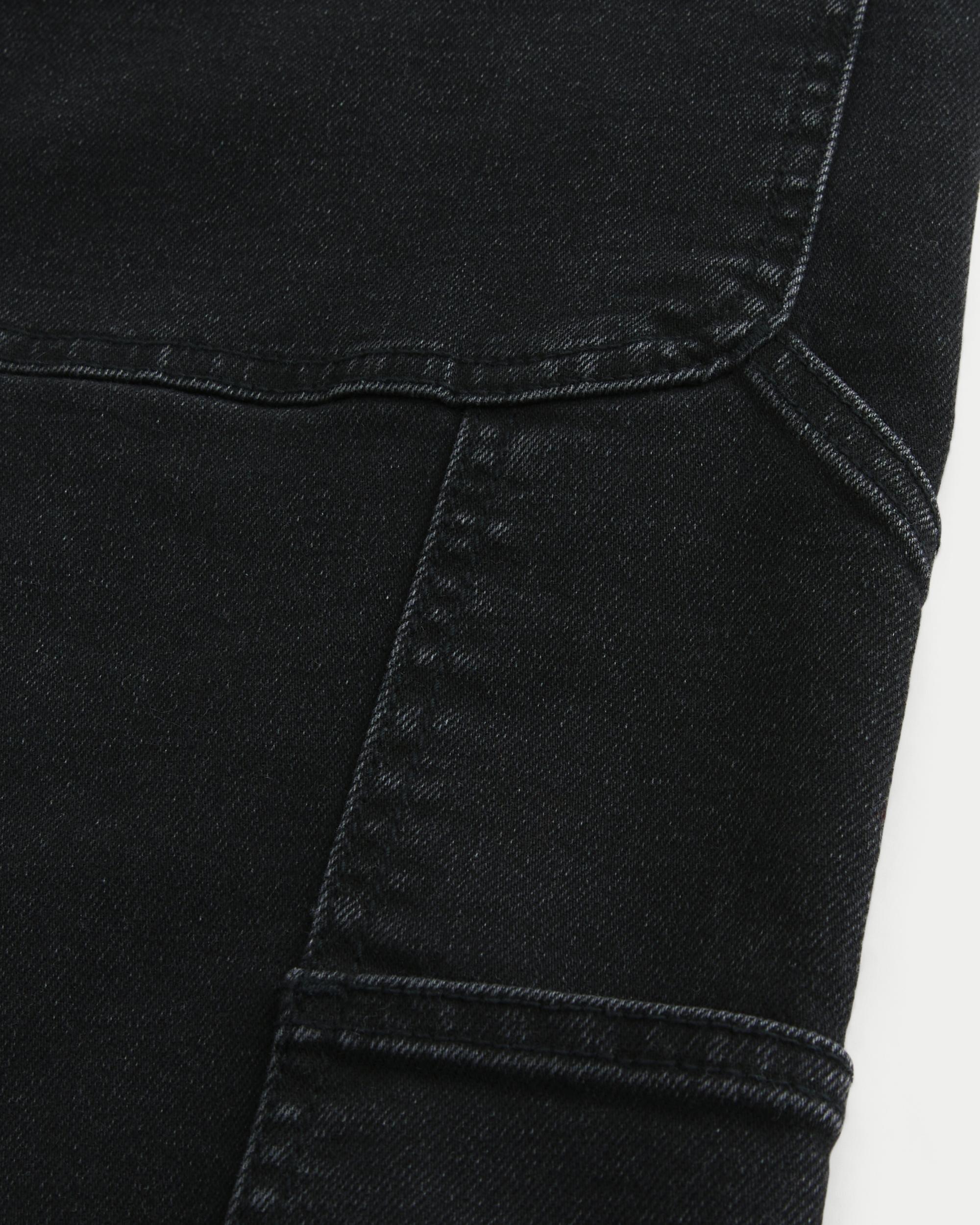 Black Baggy Carpenter Jeans Product Image