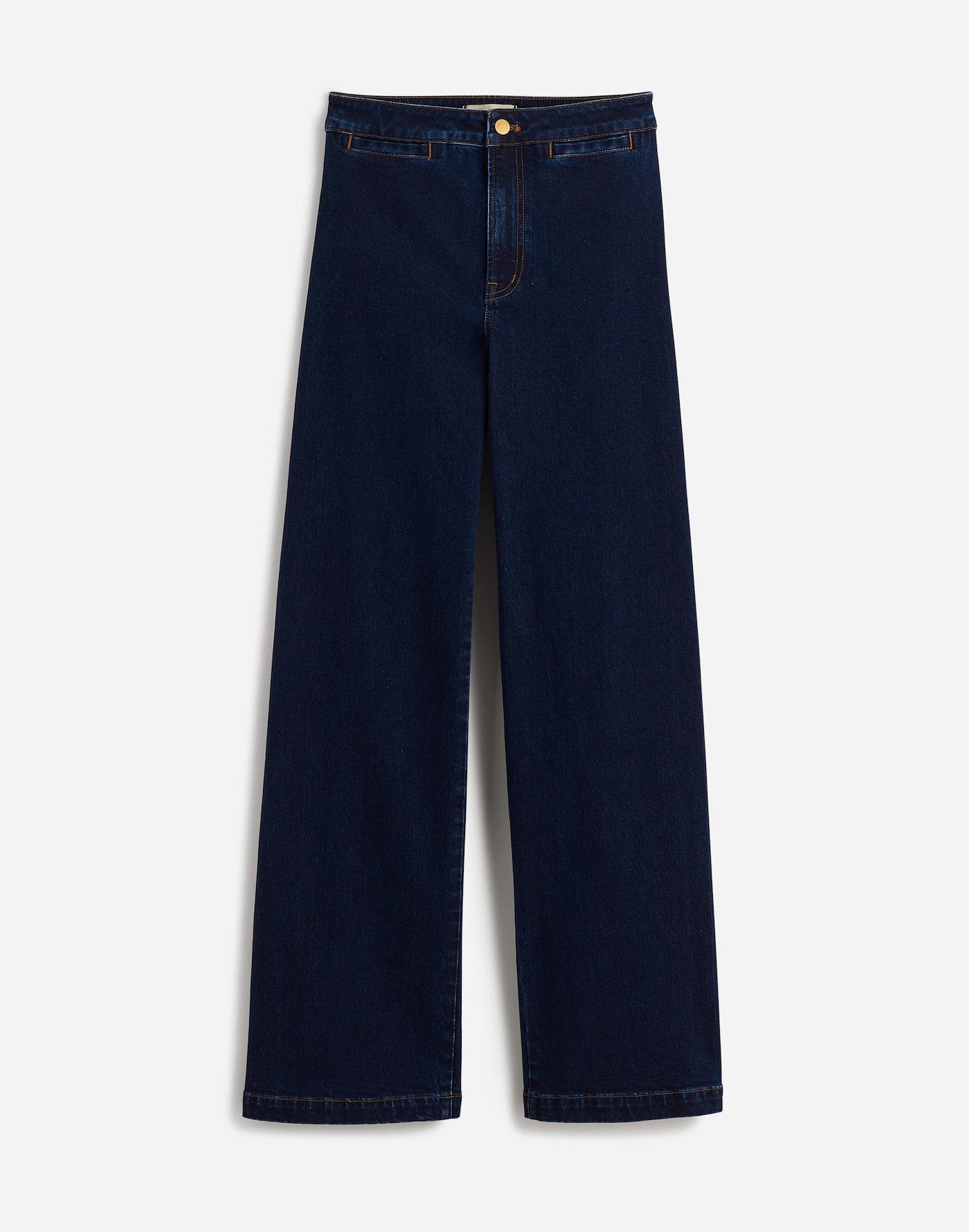 The Tall Curvy Emmett Wide-Leg Jean in Leffers Wash: Welt Pocket Edition Product Image