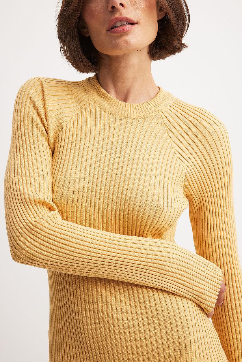 Knitted Ribbed Maxi Dress Product Image