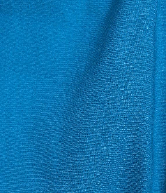 Gianni Bini Camilla Boat Neck Long Sleeve Pullover Woven Linen Blouse Product Image