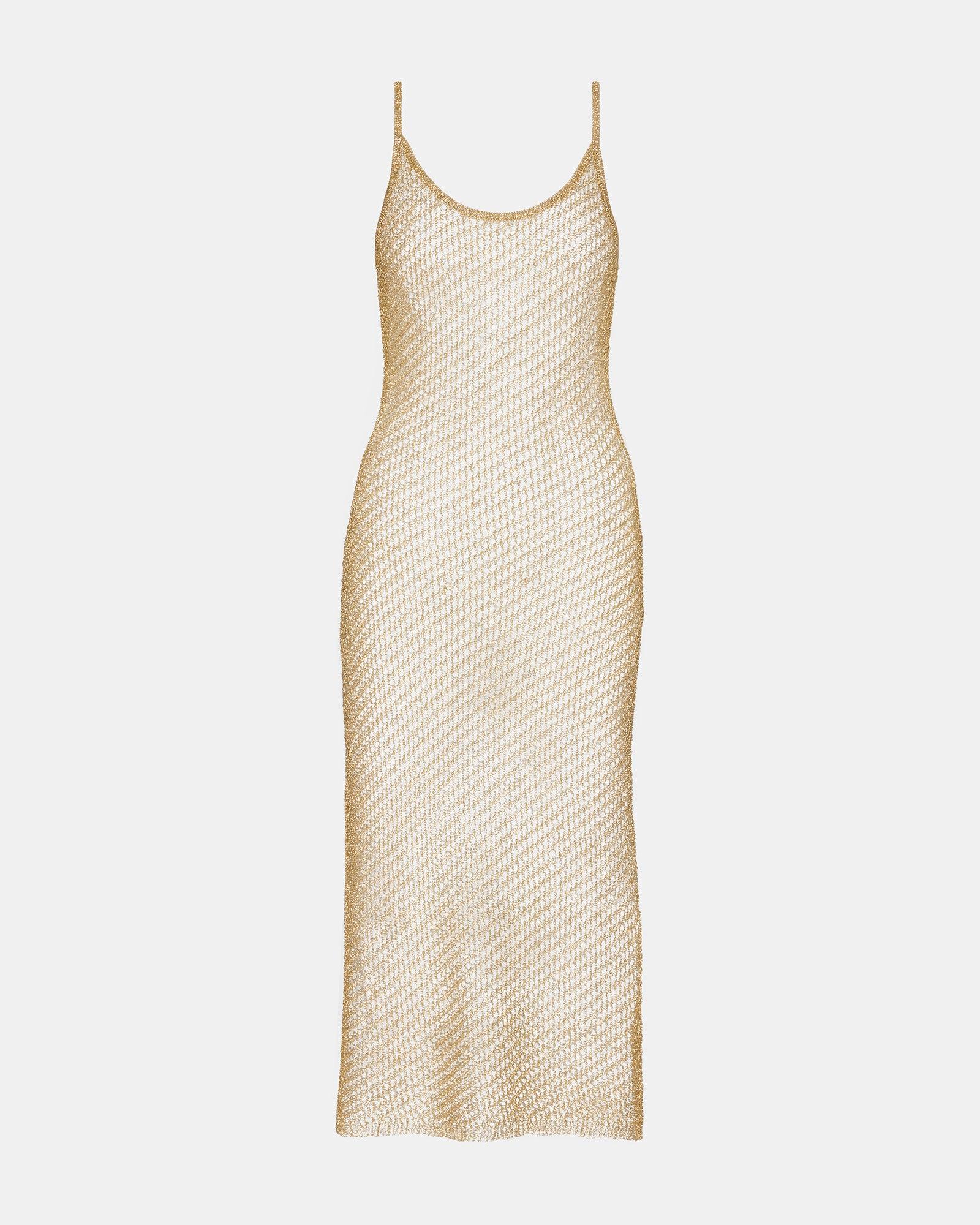 ANISHA DRESS GOLD Female Product Image