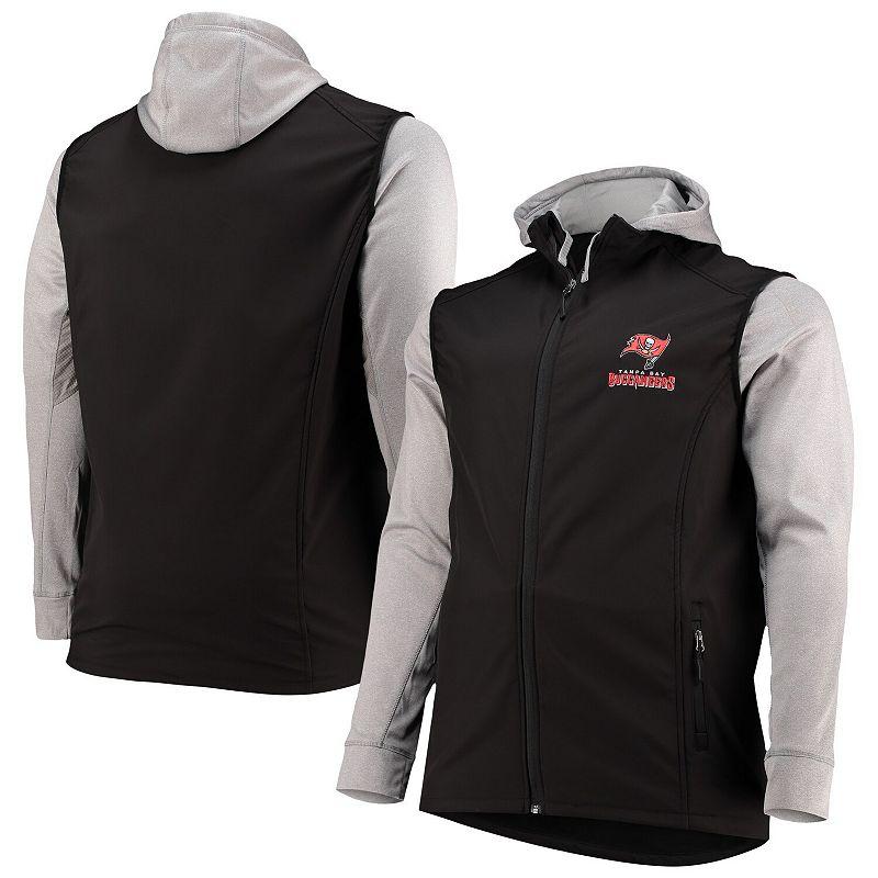 Men's Dunbrooke Black/Gray Tampa Bay Buccaneers Big & Tall Alpha Full-Zip Hoodie Jacket,  Product Image
