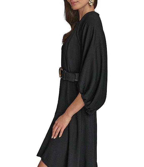 Donna Karan Scuba Open Front 3/4 Sleeve Shrug Product Image