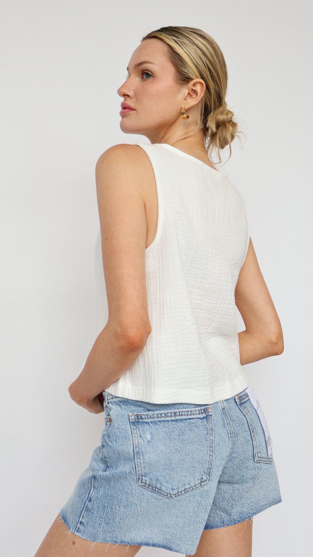 Emerson Round Neck Sleeveless Top Product Image