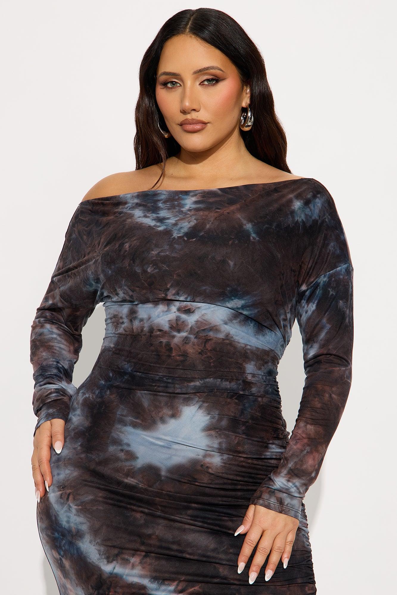 Tate Tie Dye Maxi Dress - Blue/combo Female Product Image