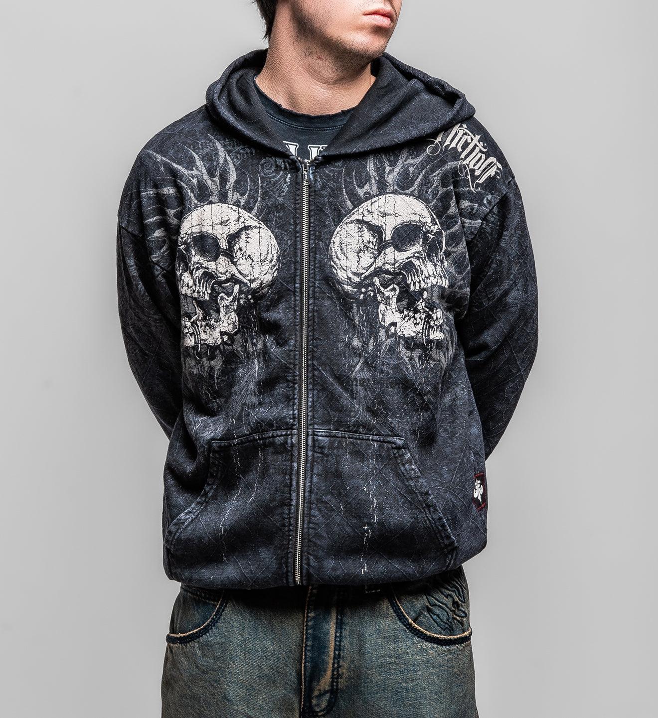 Collapse Zip-Up Hoodie Male Product Image