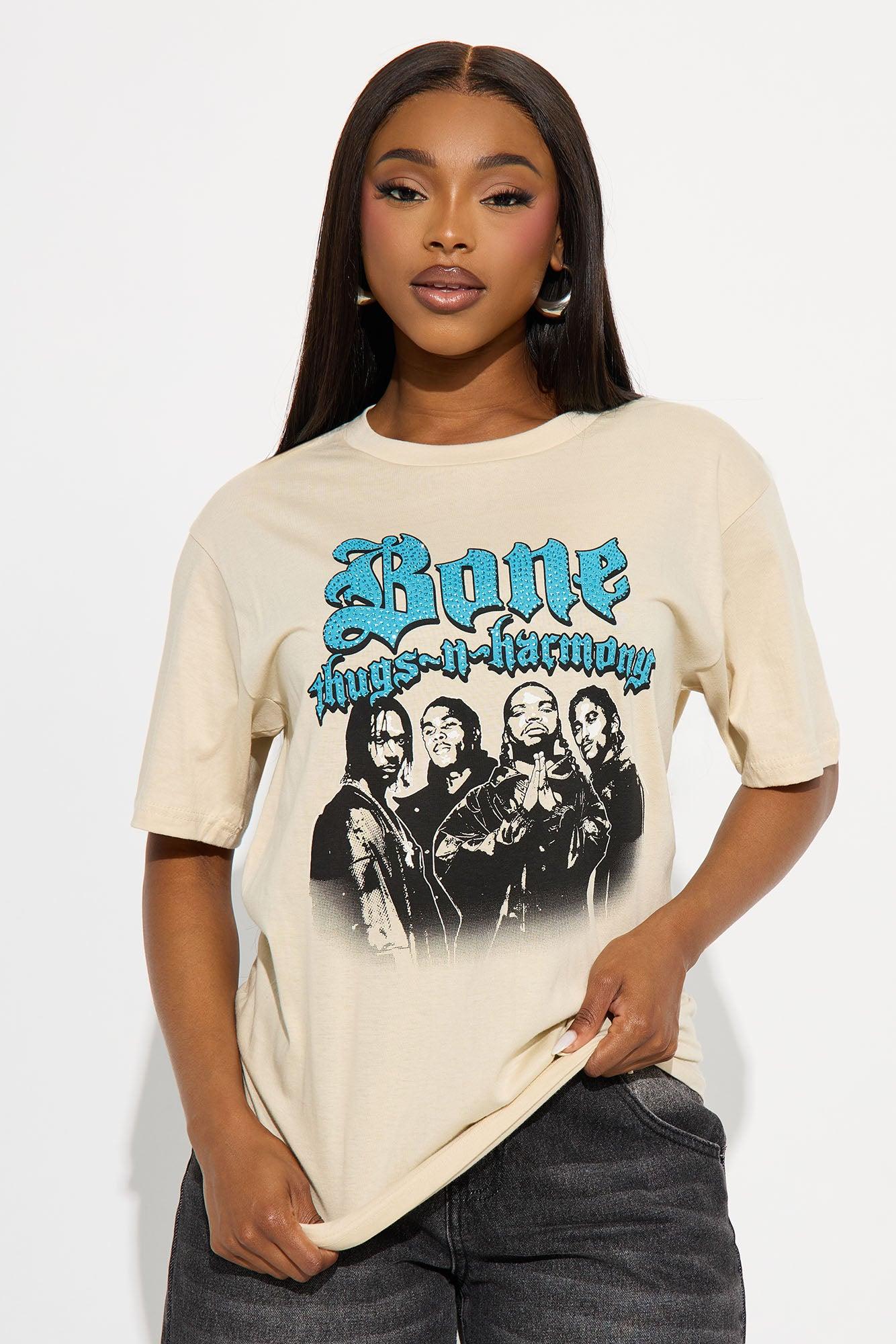 Bone Thugs N Harmony Rhinestone Tee - Sand Female Product Image